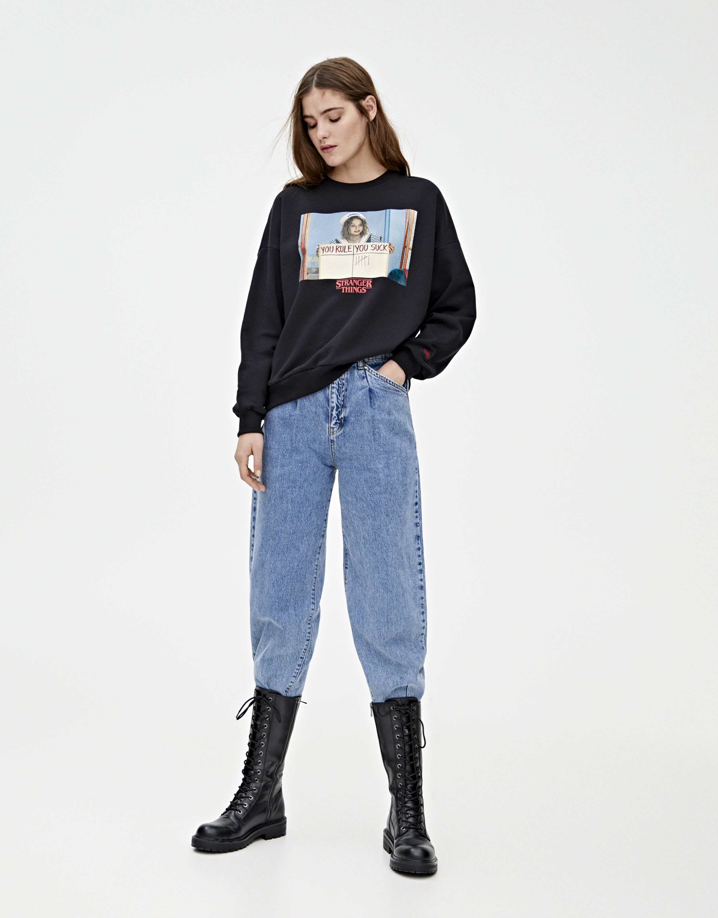 pull&bear stranger things hoodie
