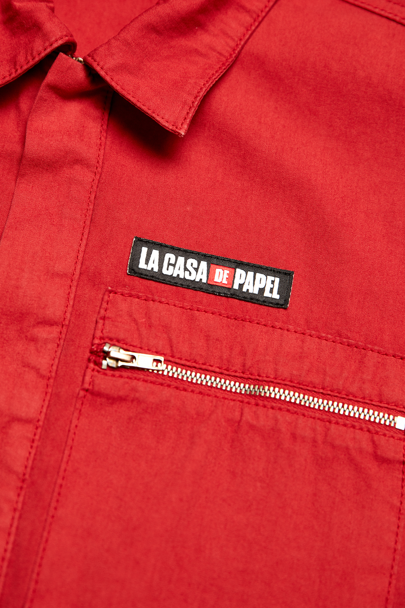 all red polo jumpsuit