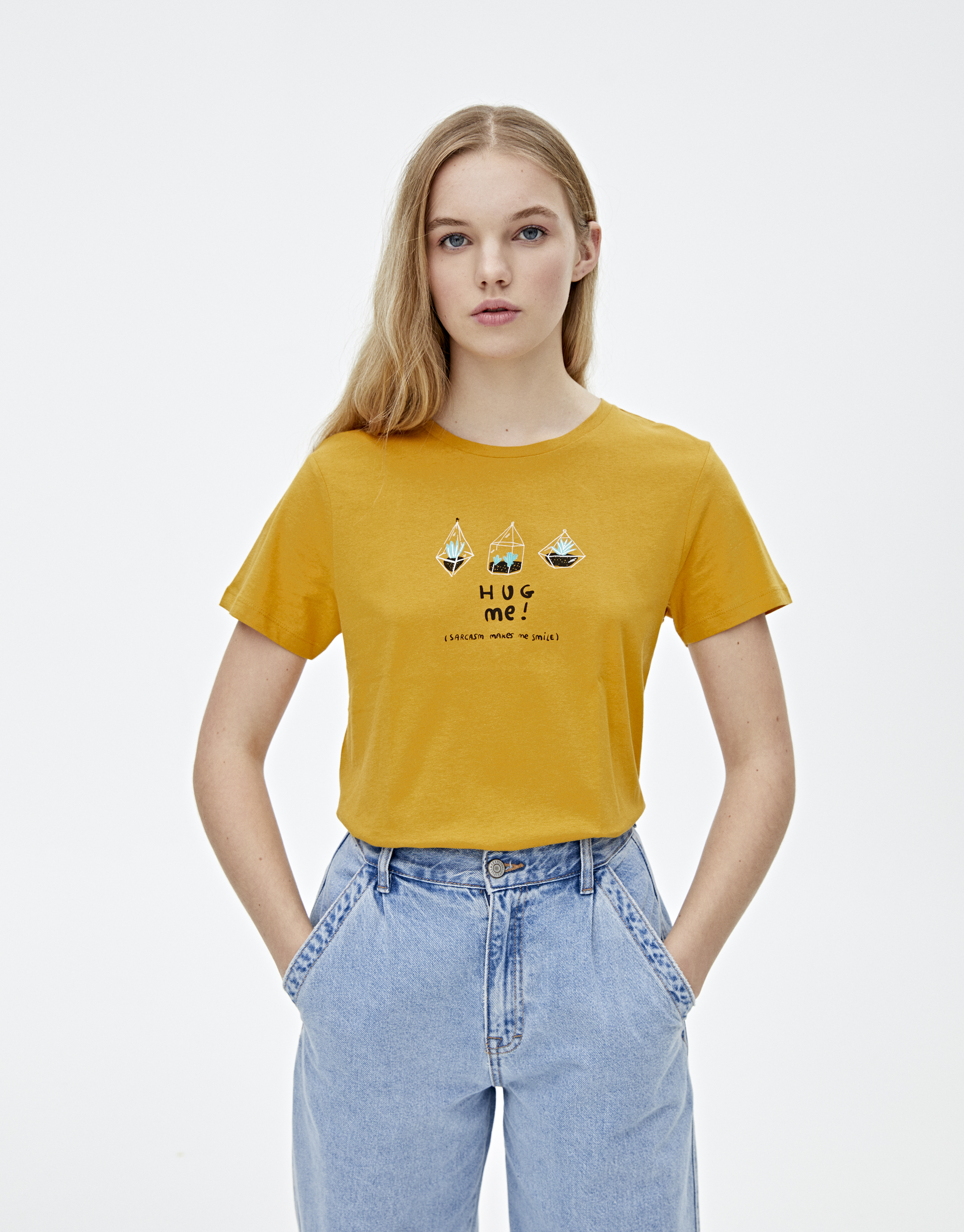 pull and bear cactus t shirt