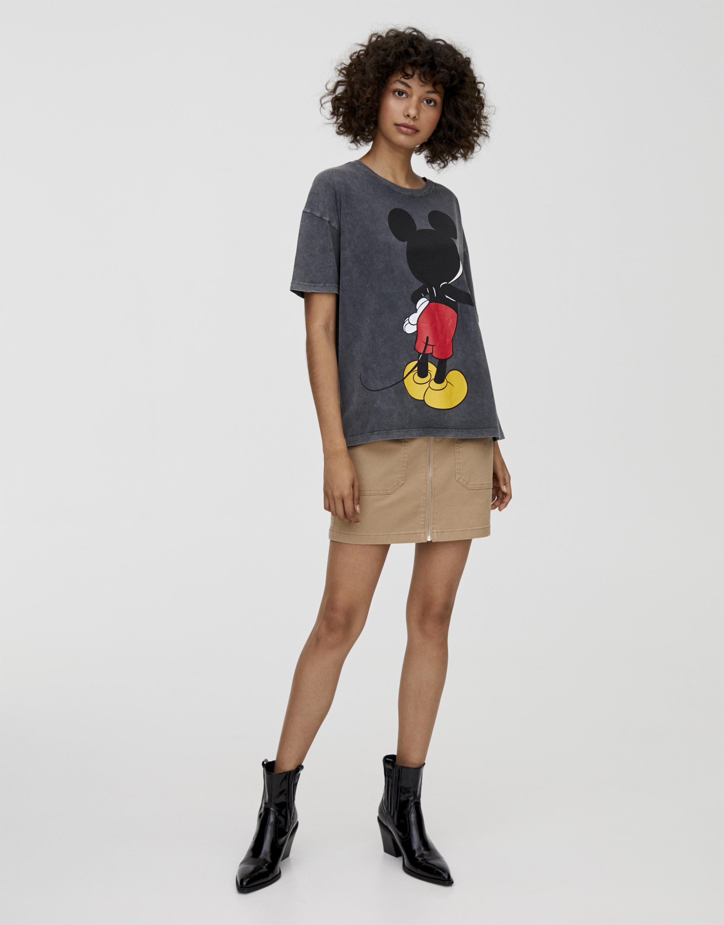 Mickey Mouse selfie T-shirt - PULL\u0026BEAR