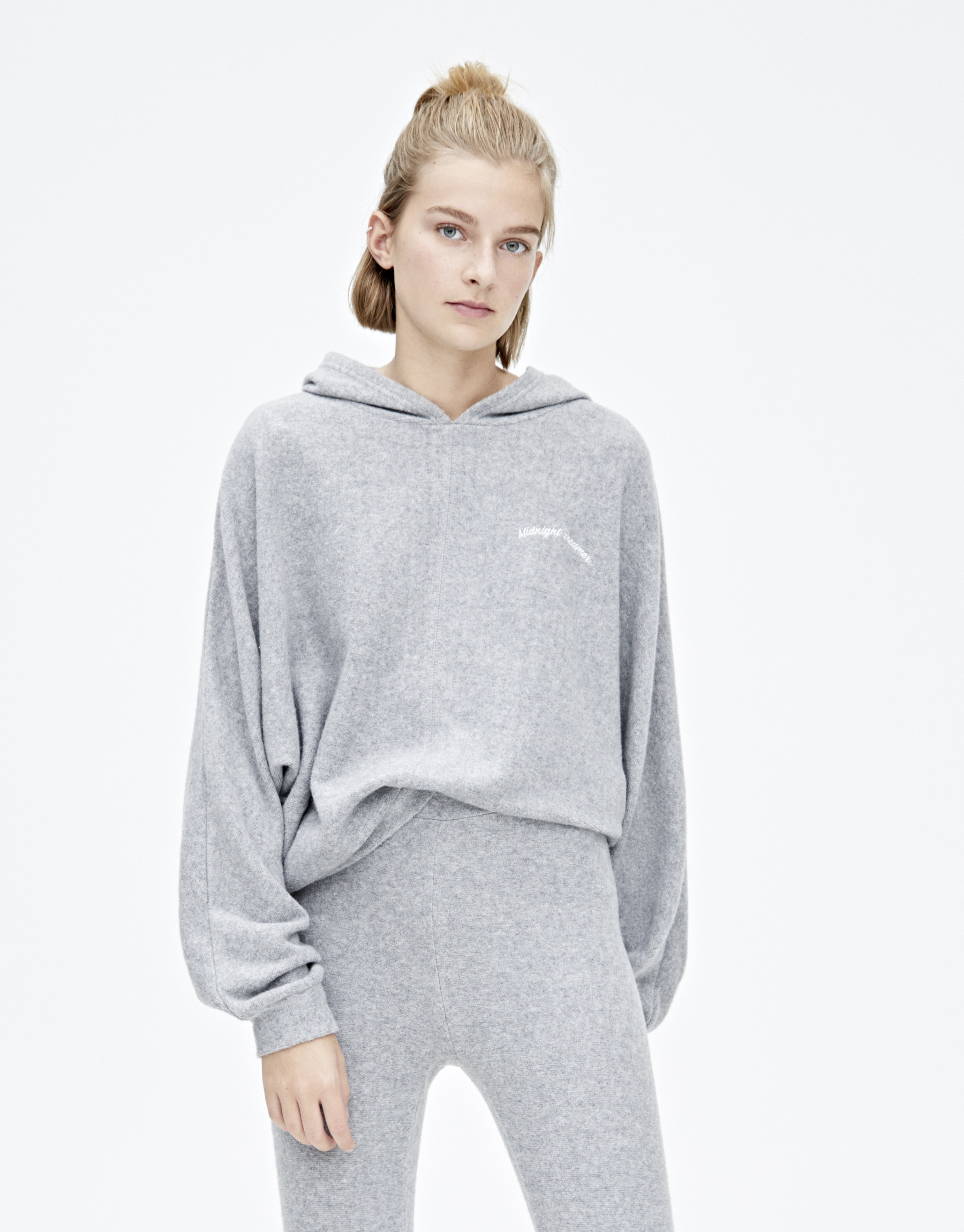 soft grey sweatshirt