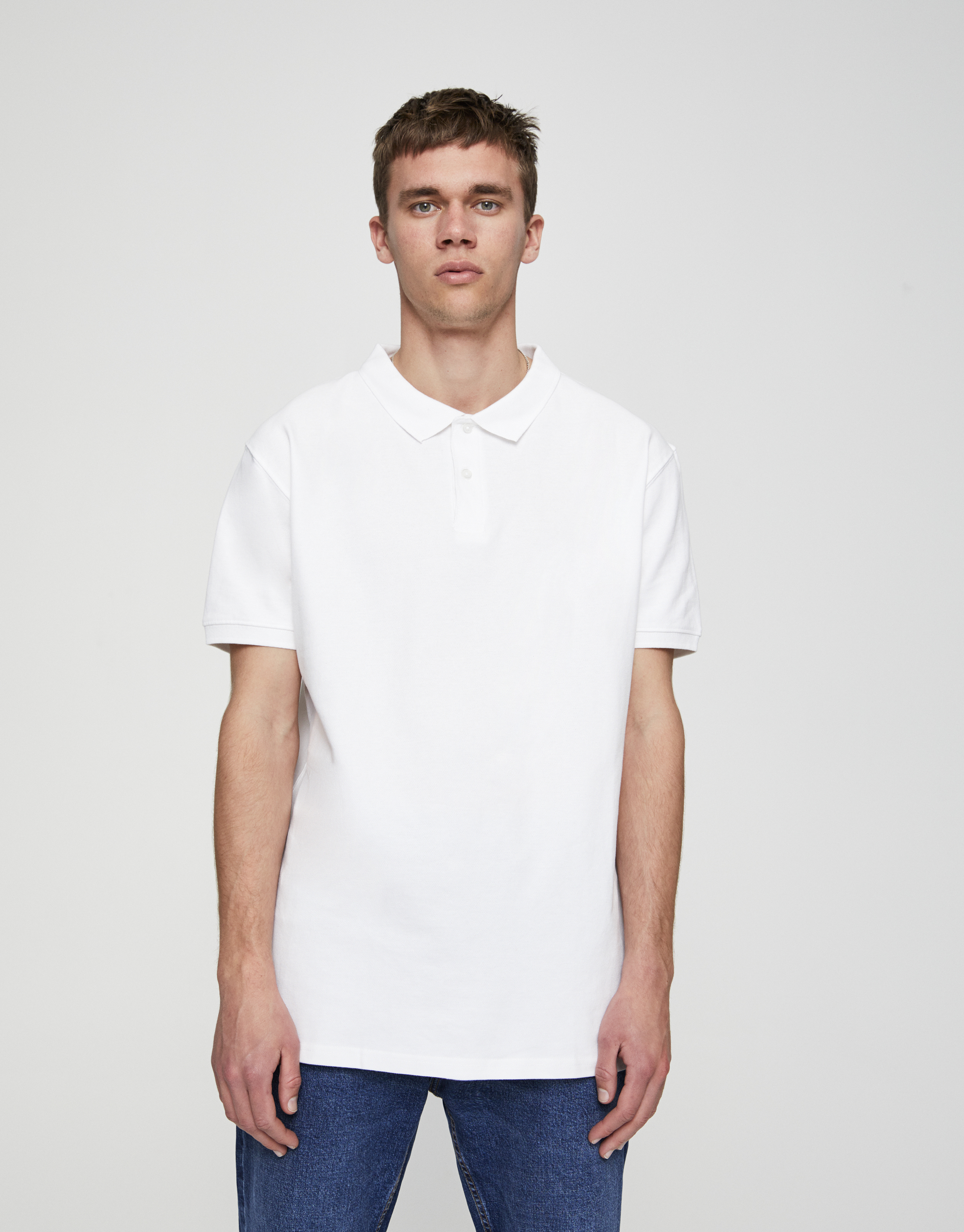 polo basico blanco