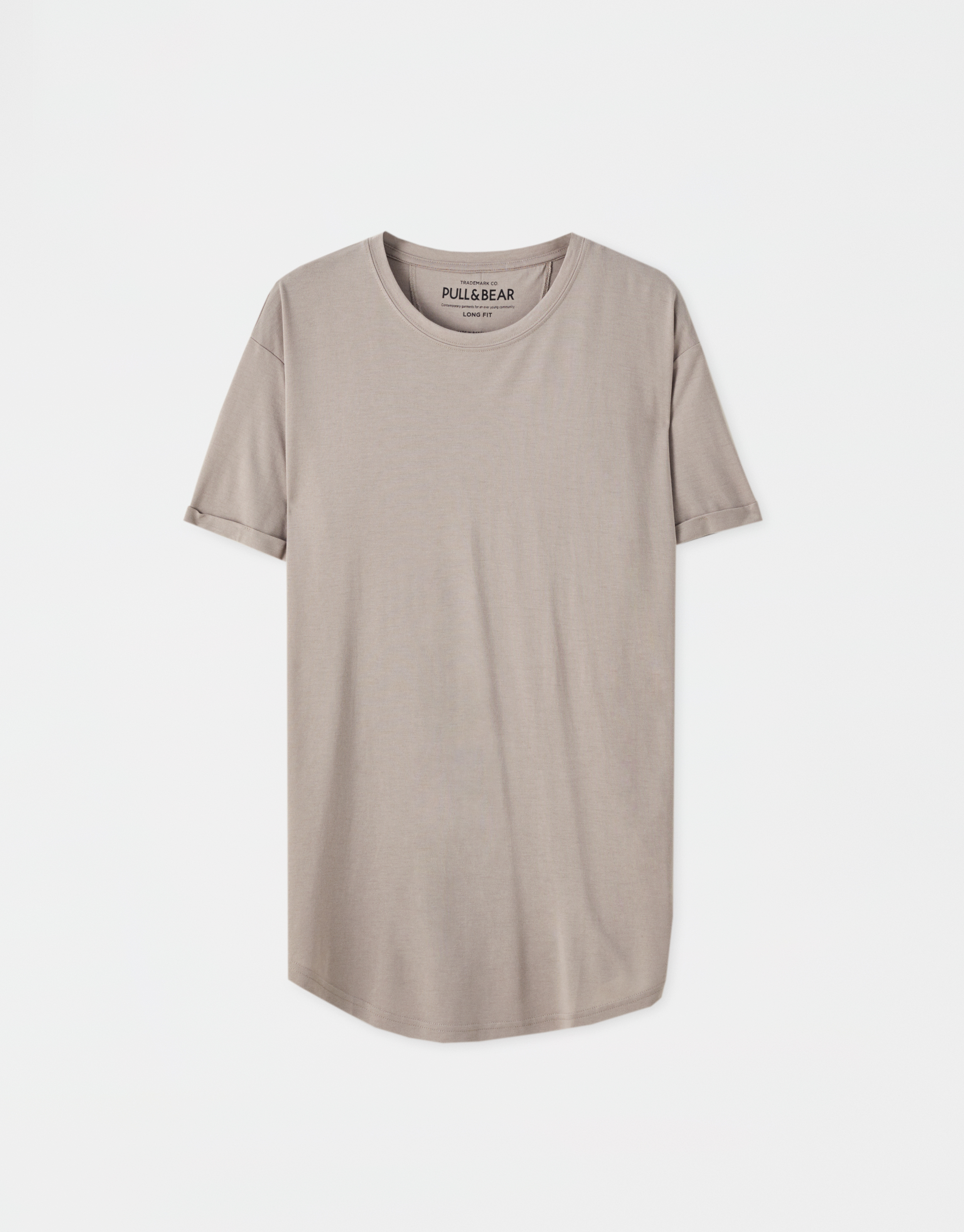 pull and bear longline t shirt