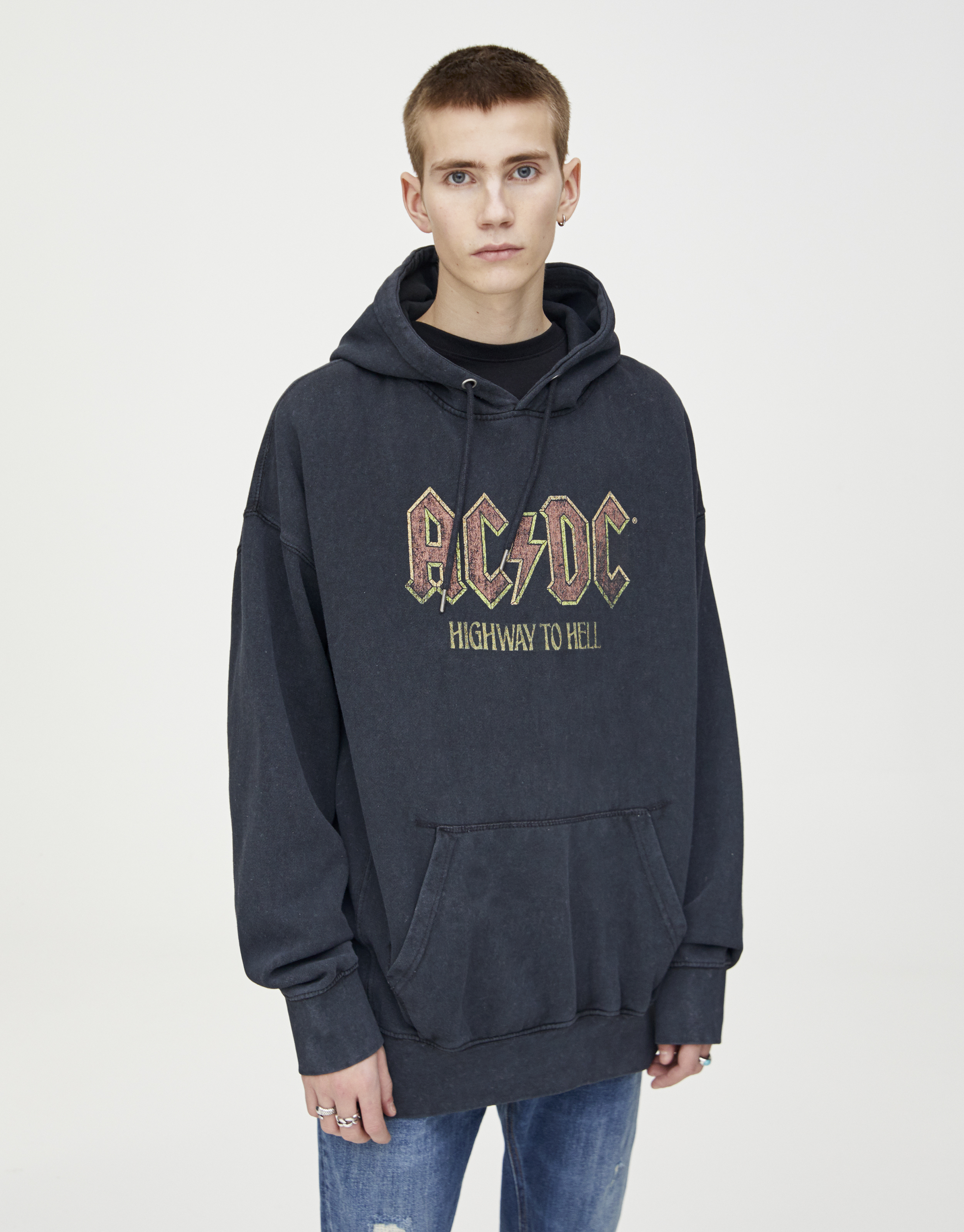 Sudadera Capucha Acdc Pull Bear
