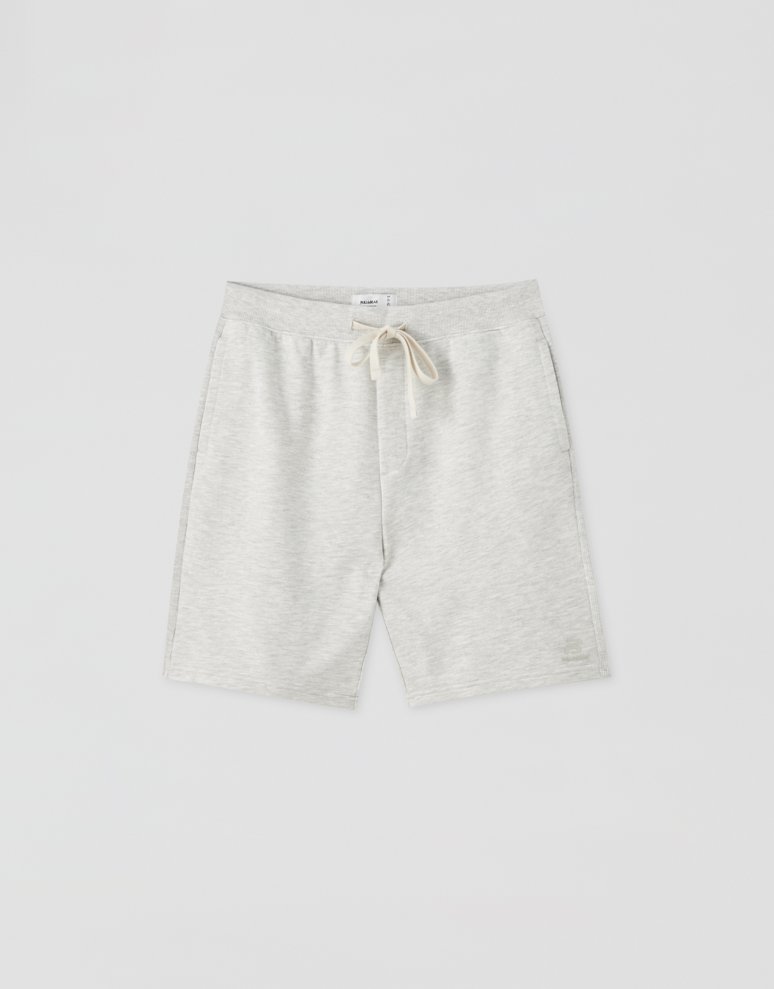 Basic cotton jogging Bermuda shorts 