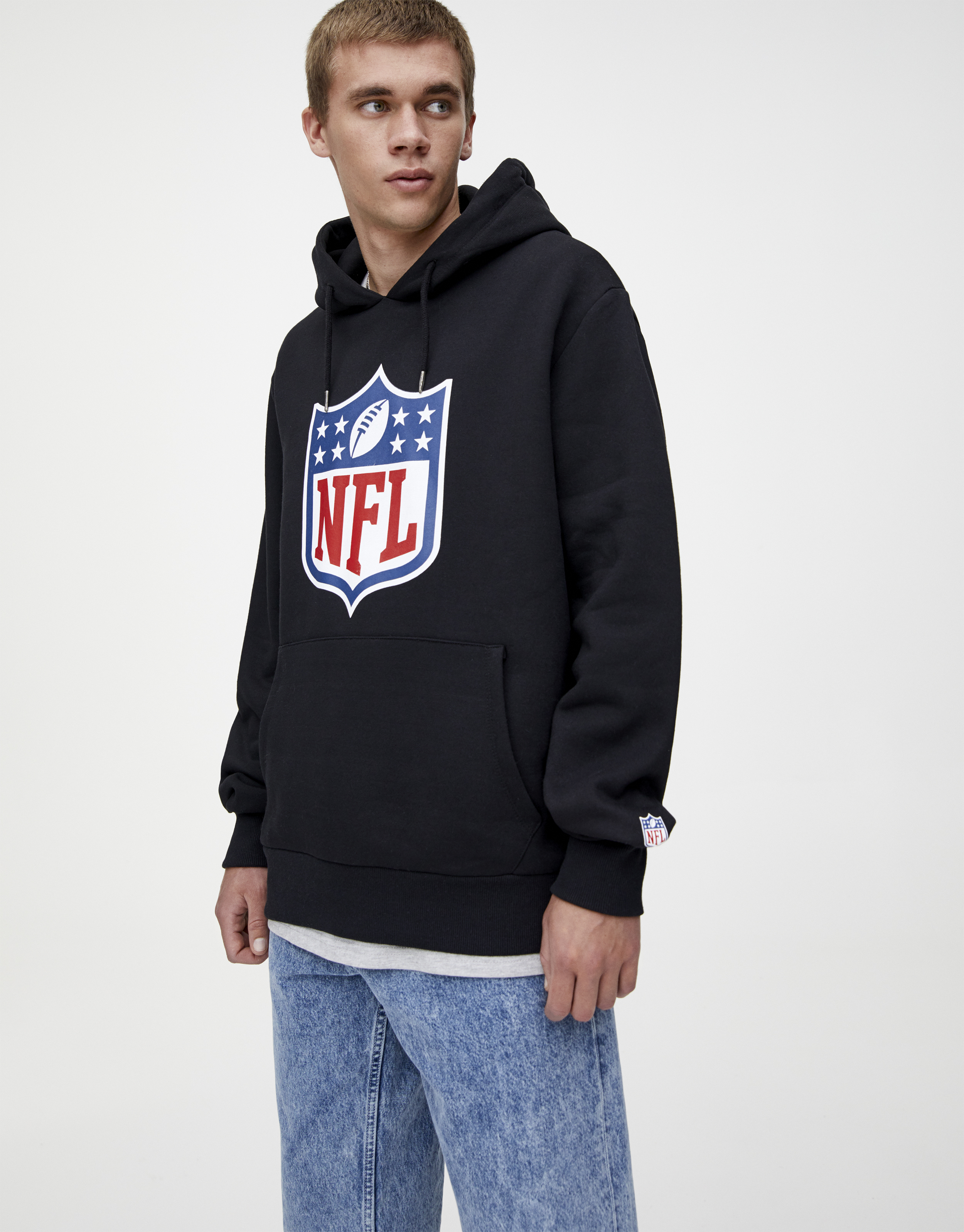 Black NFL hoodie - PULL\u0026BEAR