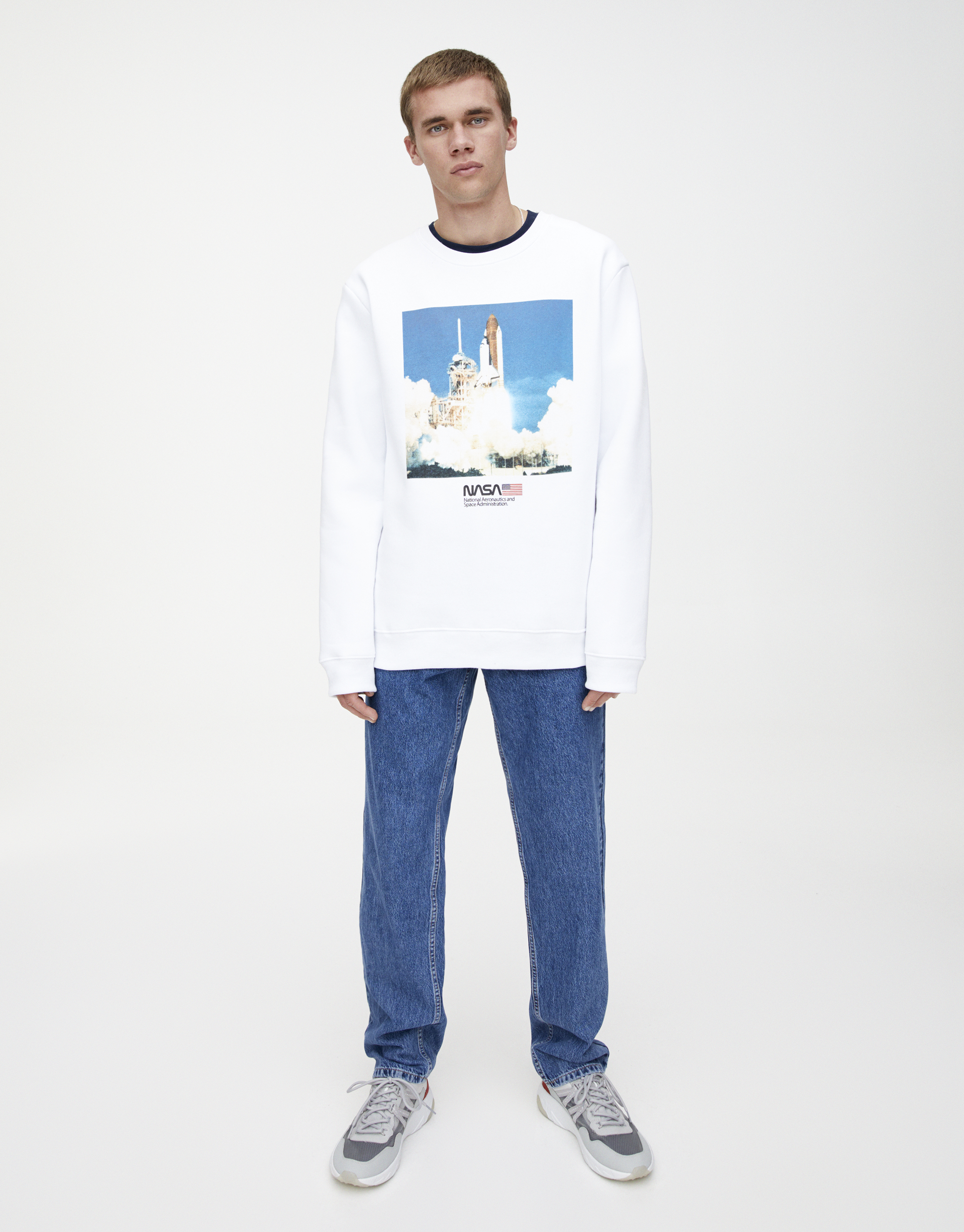 sudadera nasa blanca