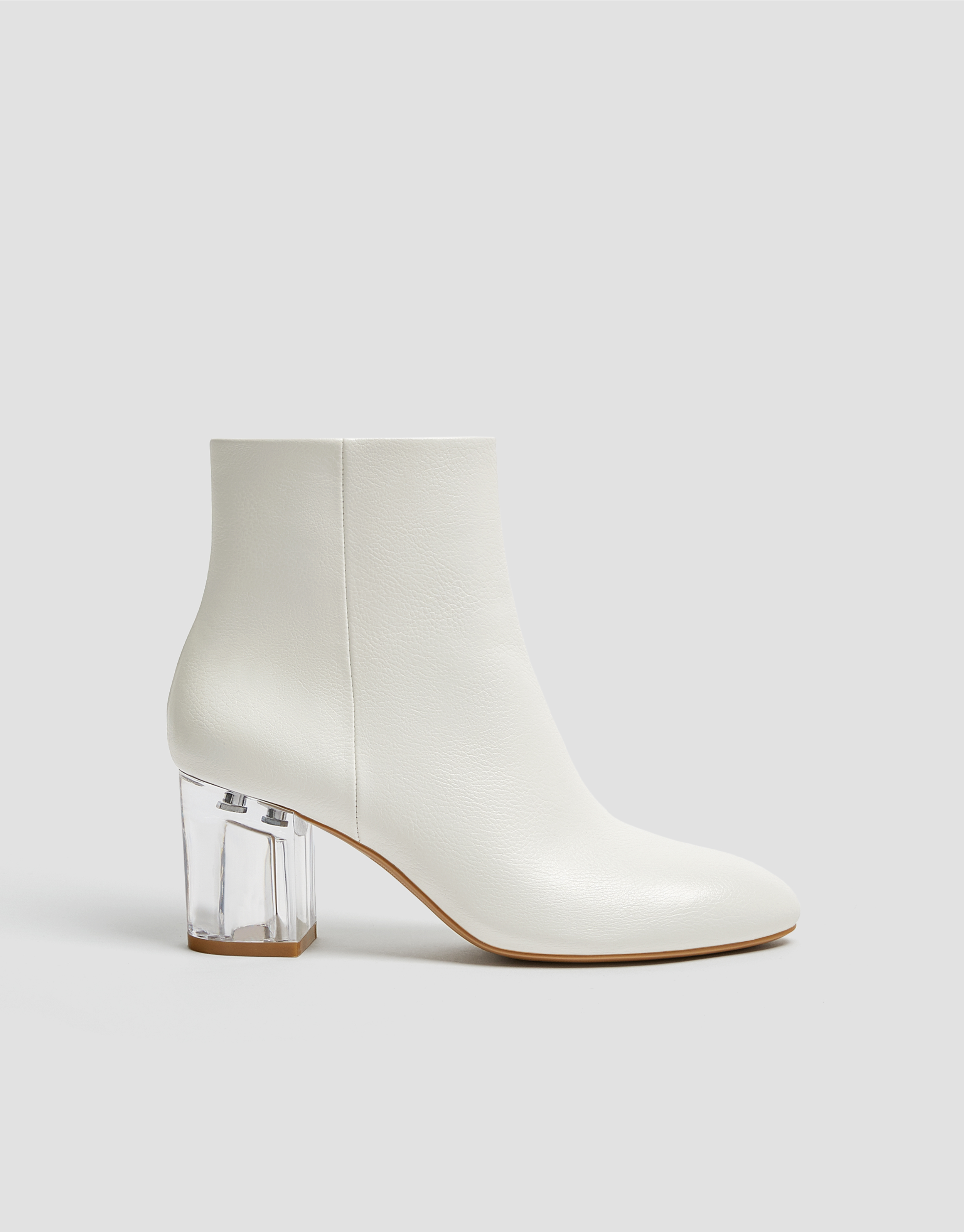 white heeled chelsea boots