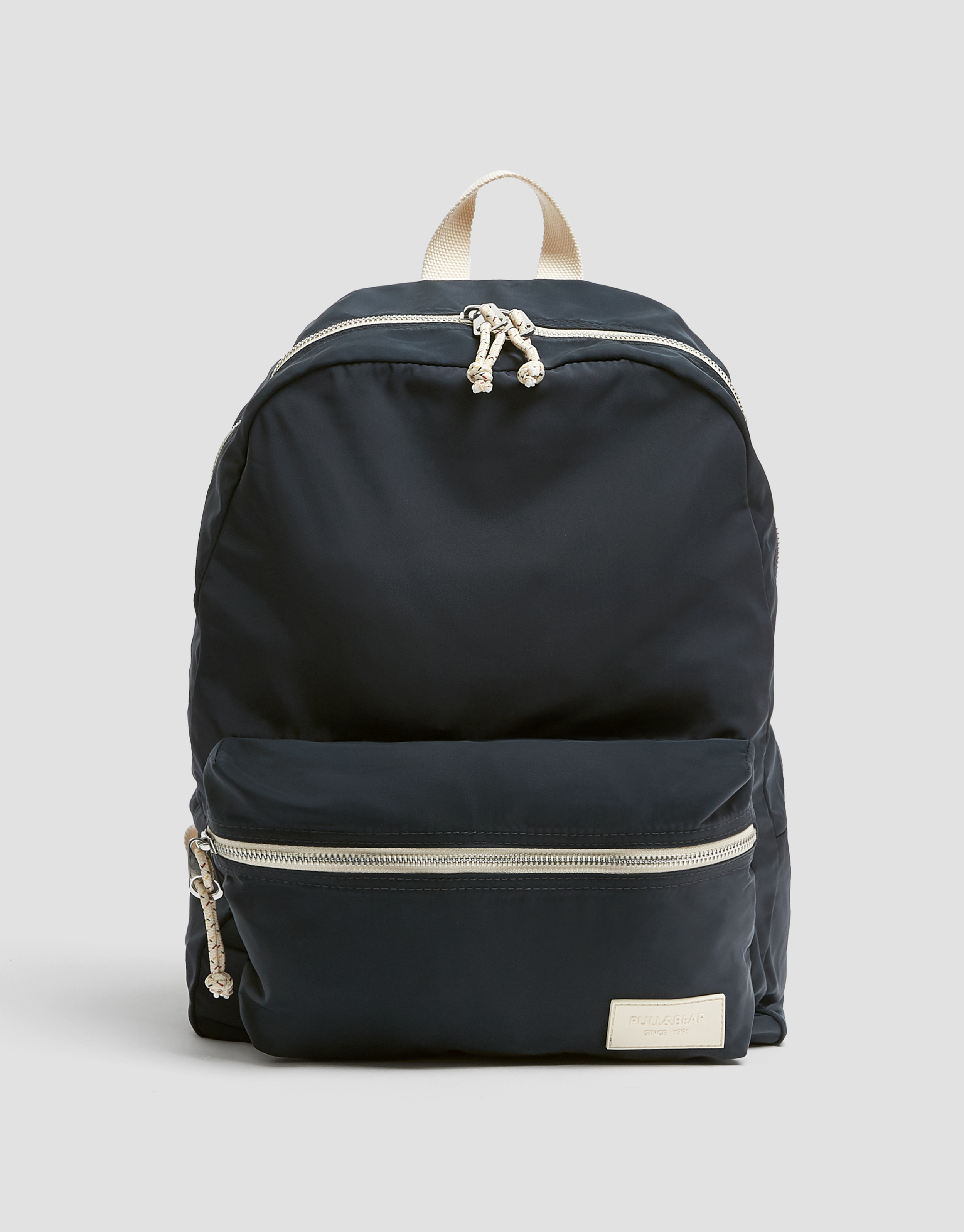 navy nylon backpack