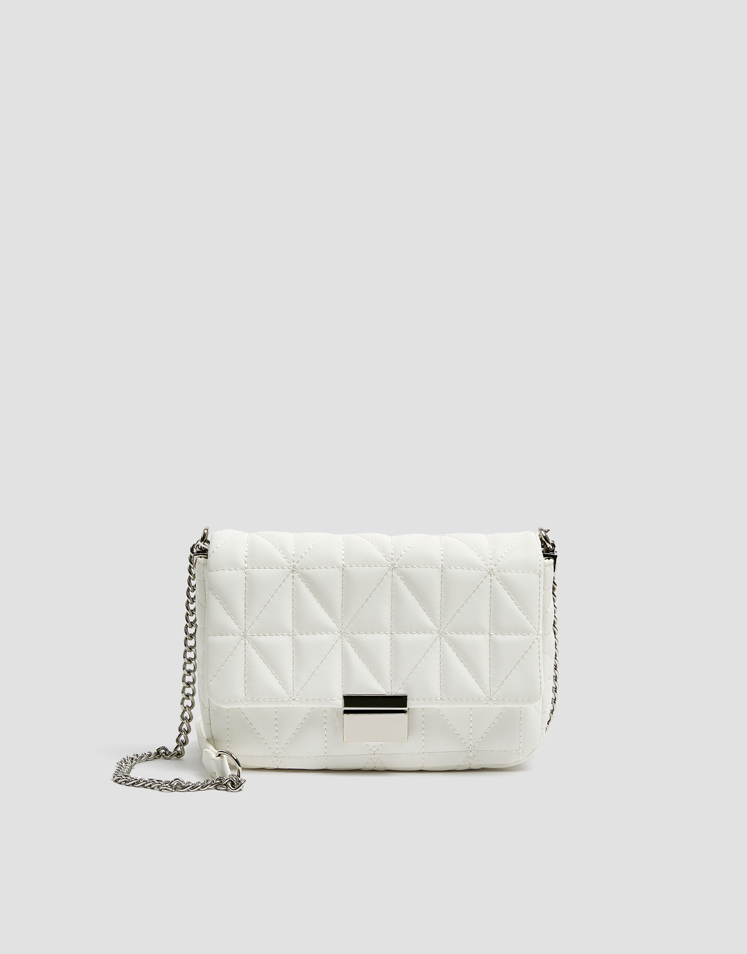 white quilted crossbody bag