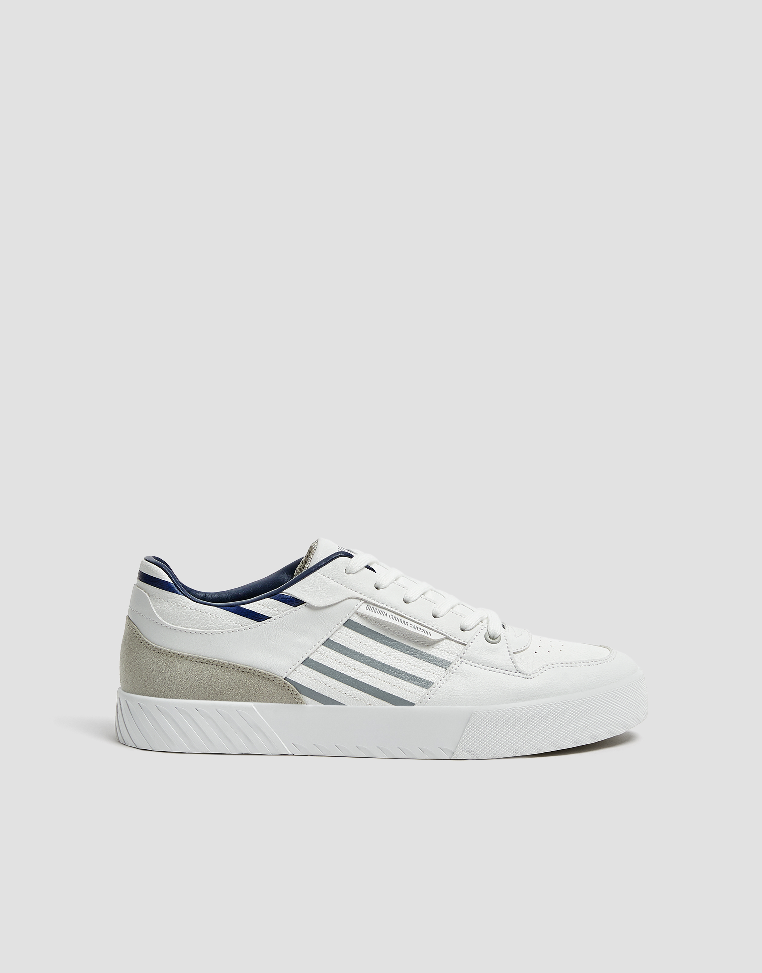 white striped trainers