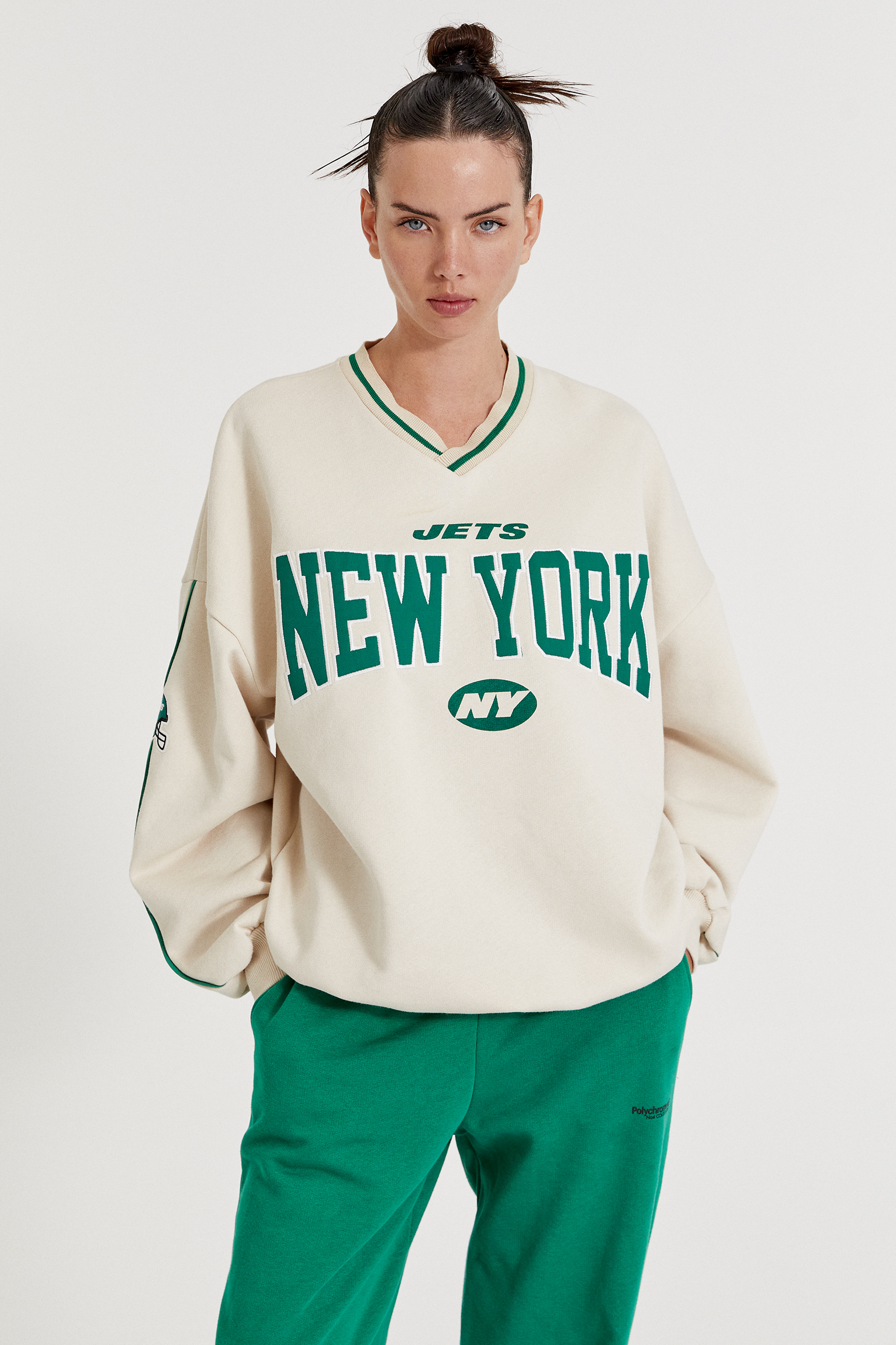 NFL New York Jets sweatshirt with V 