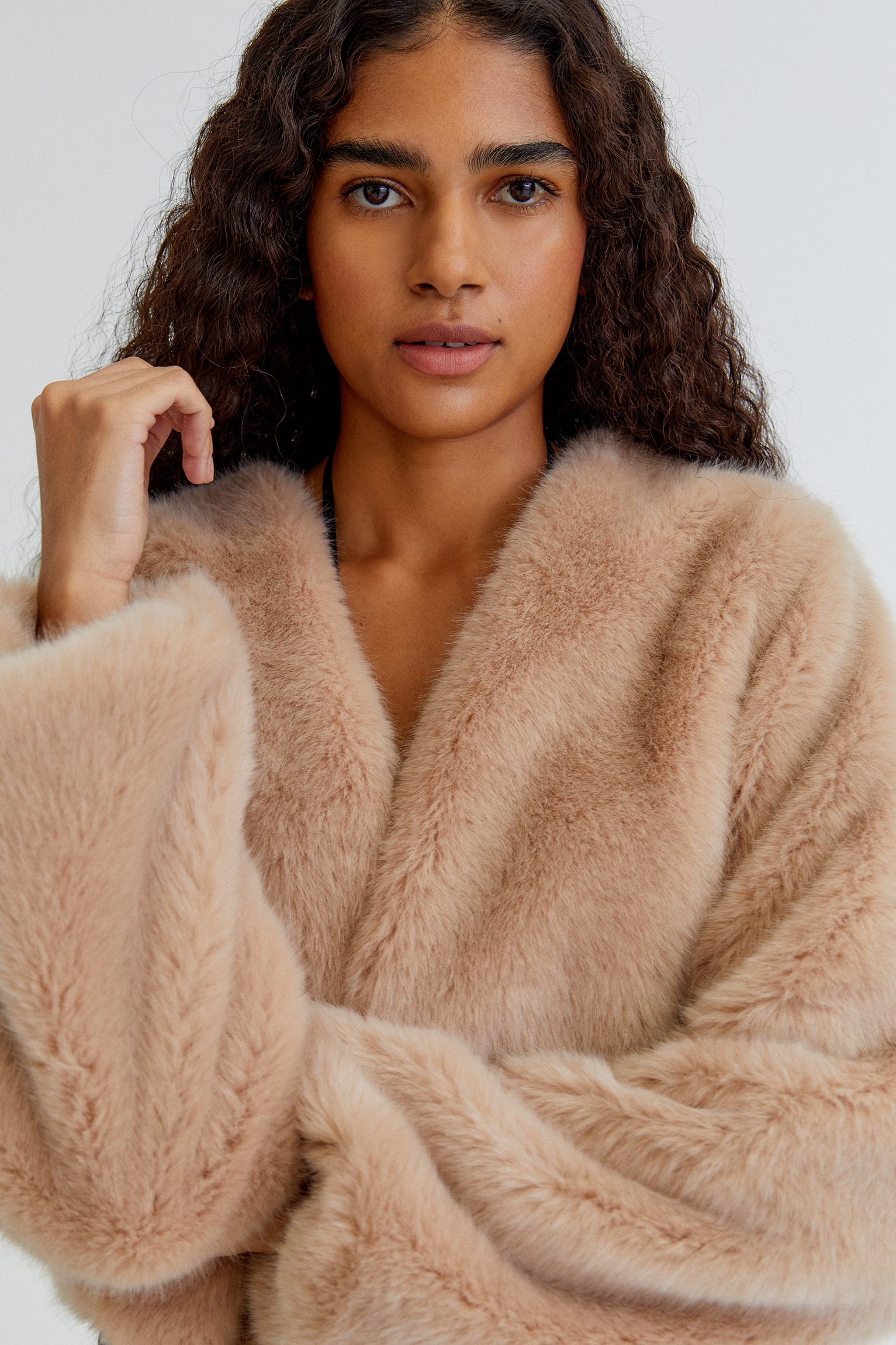 cheap faux fur jacket