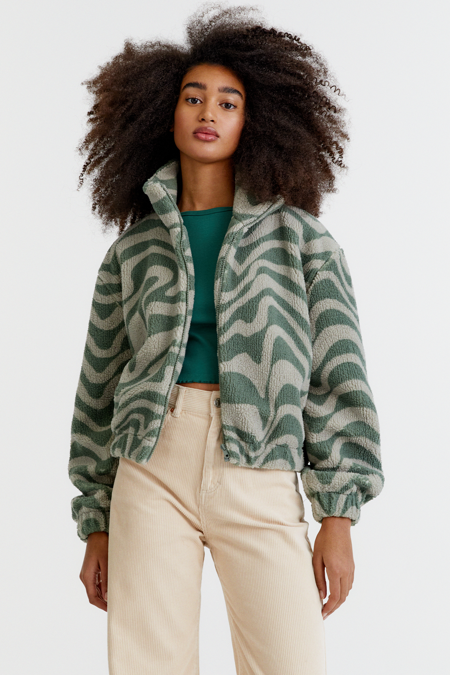 teddy bear jacket pull and bear