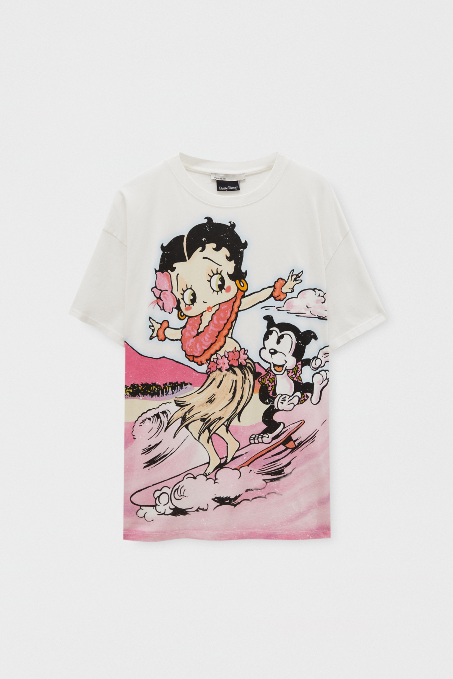 Betty Boop surfing T-shirt - PULL\u0026BEAR