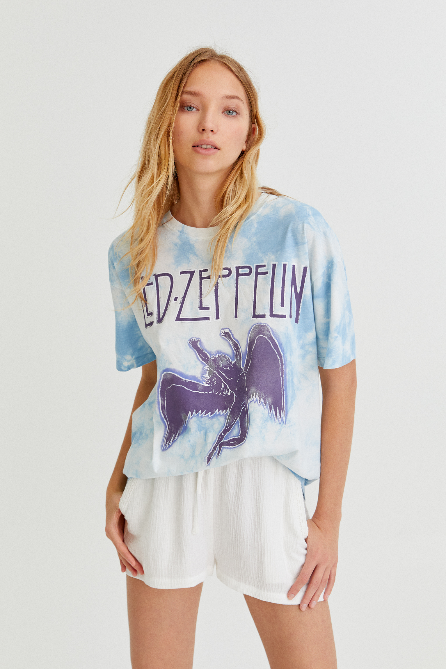 Camiseta led zeppelin pull and bear Clearance