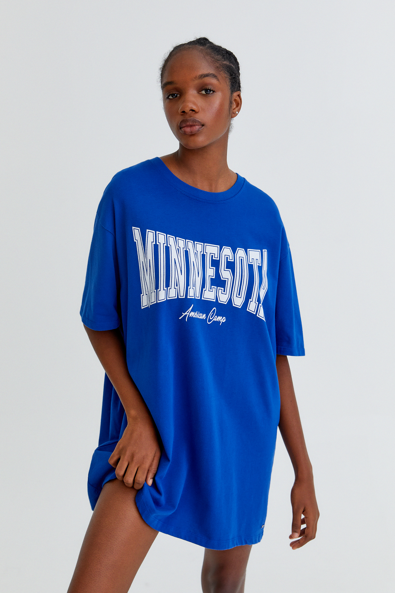 pull and bear t shirt dress