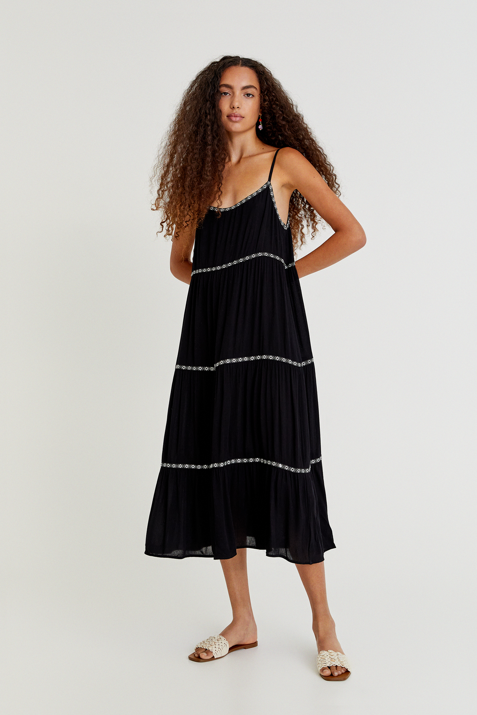 robe midi pull and bear