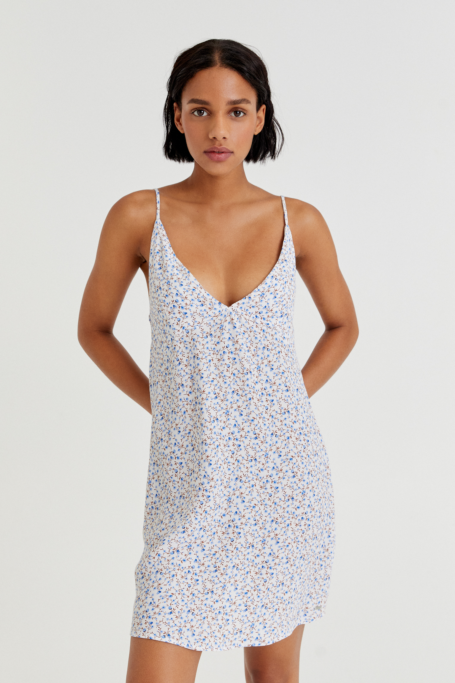 robe fleurie pull and bear