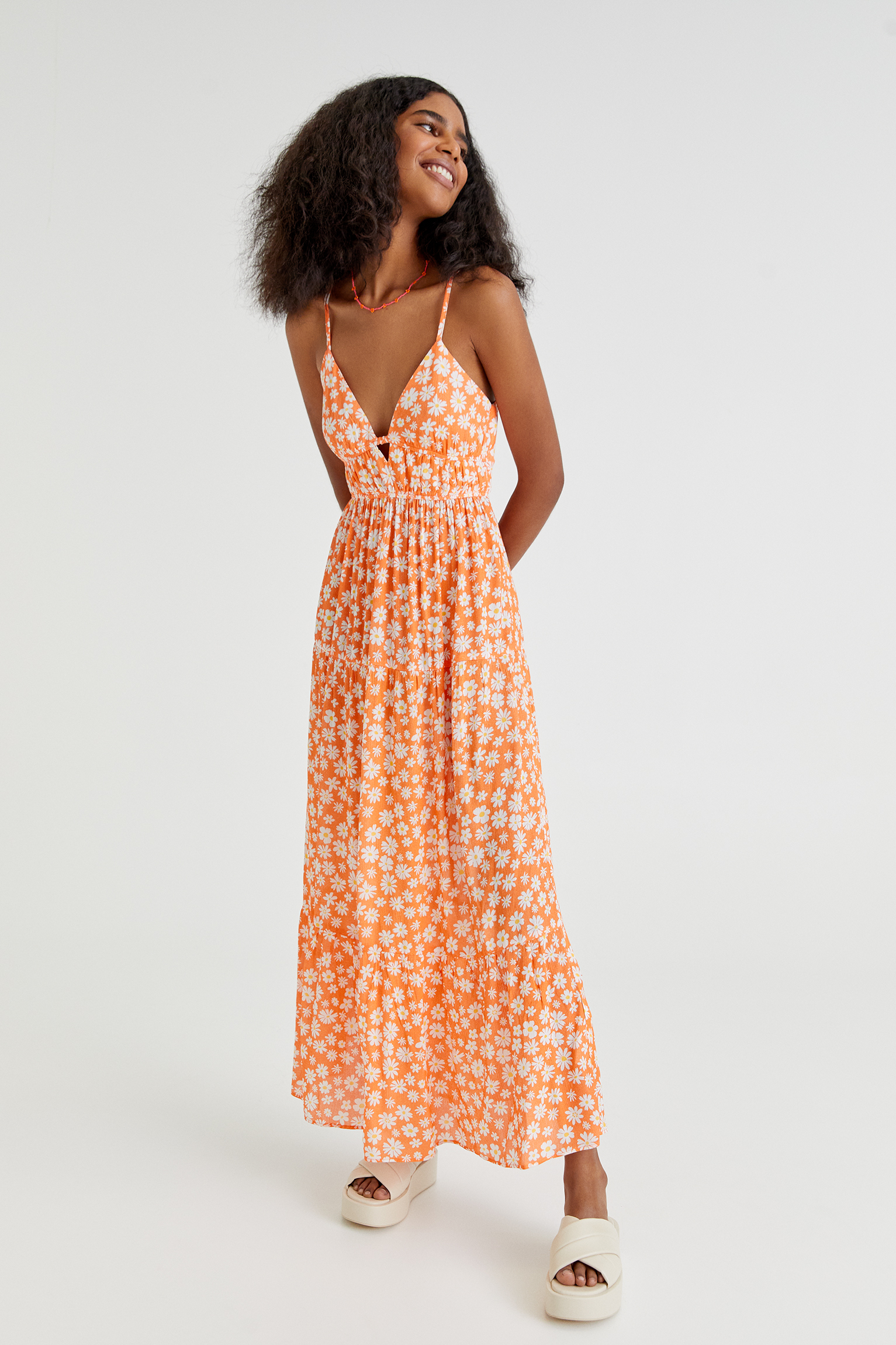 pull and bear robe longue