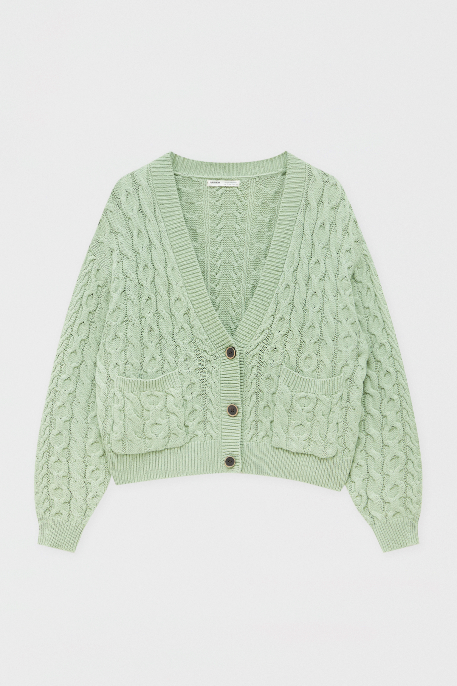 cable stitch cardigan