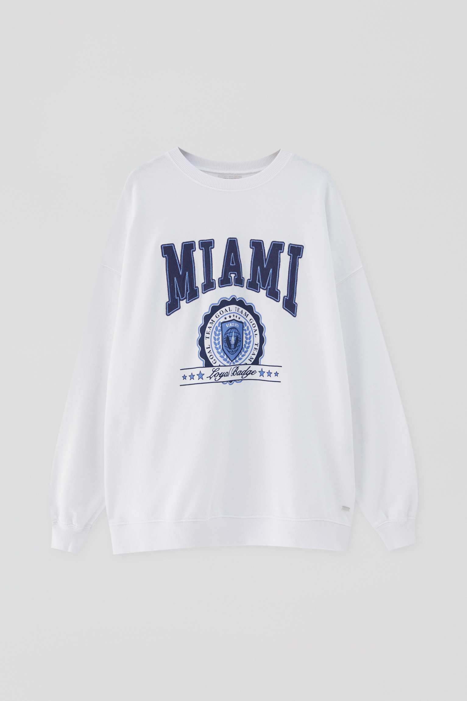 Sudadera oversize blanca Clearance