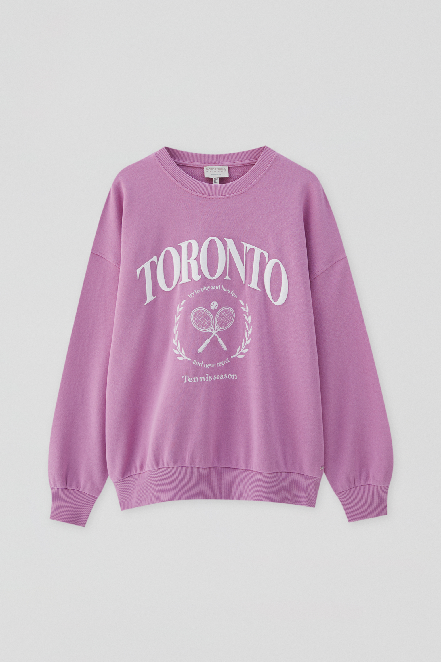 pull and bear pink sweatshirt