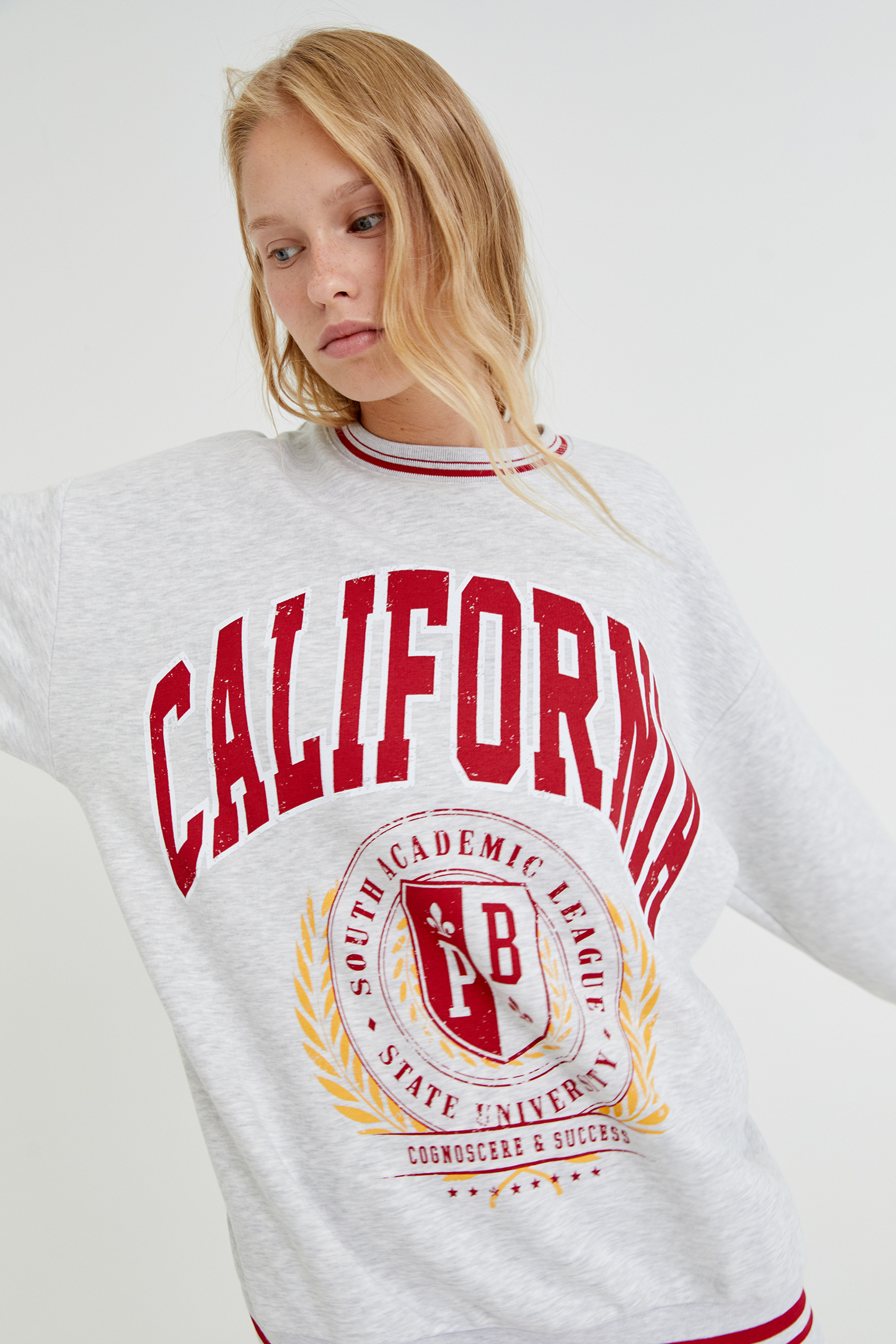 bershka harvard sweatshirt