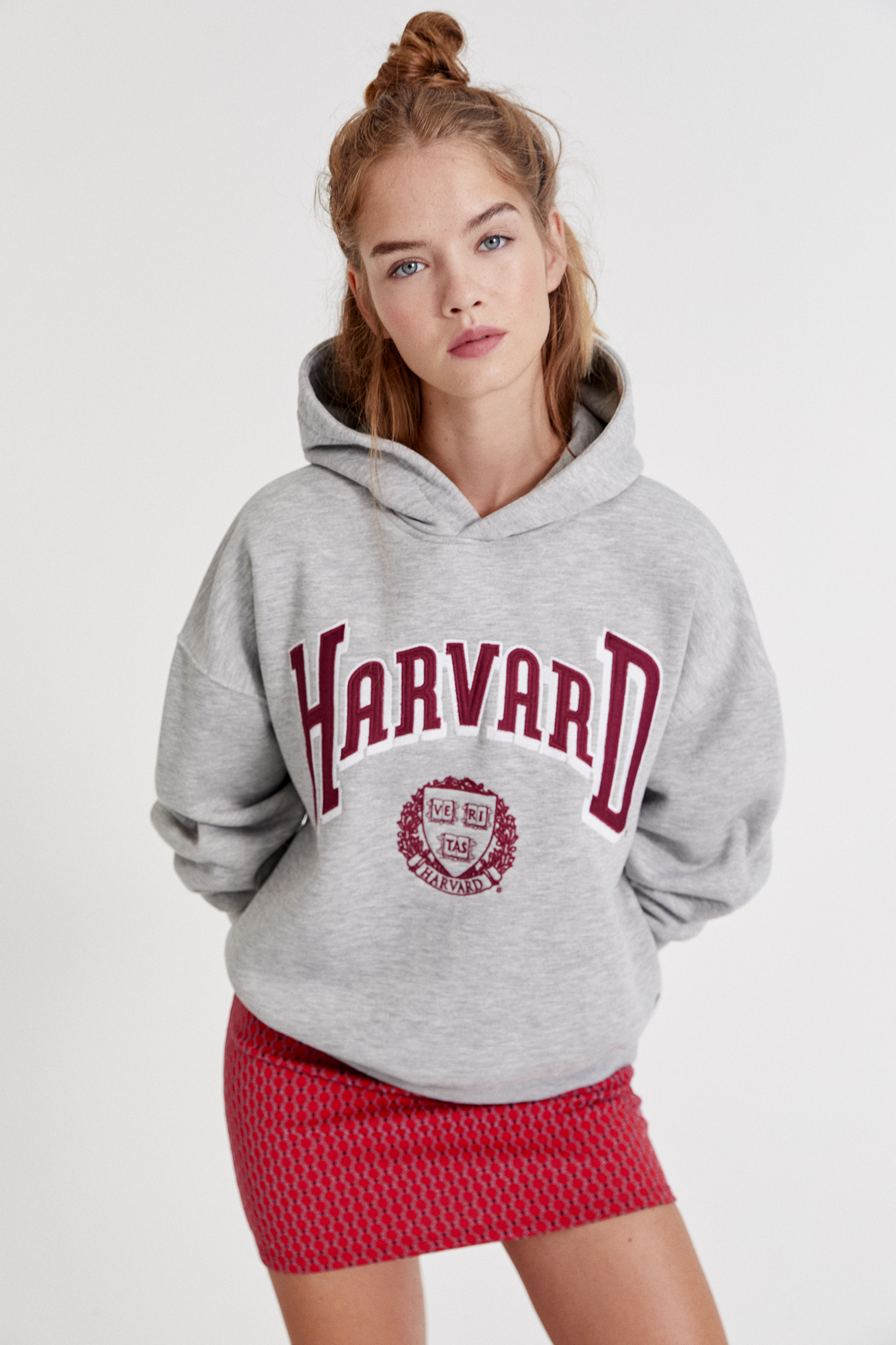 grey harvard sweatshirt
