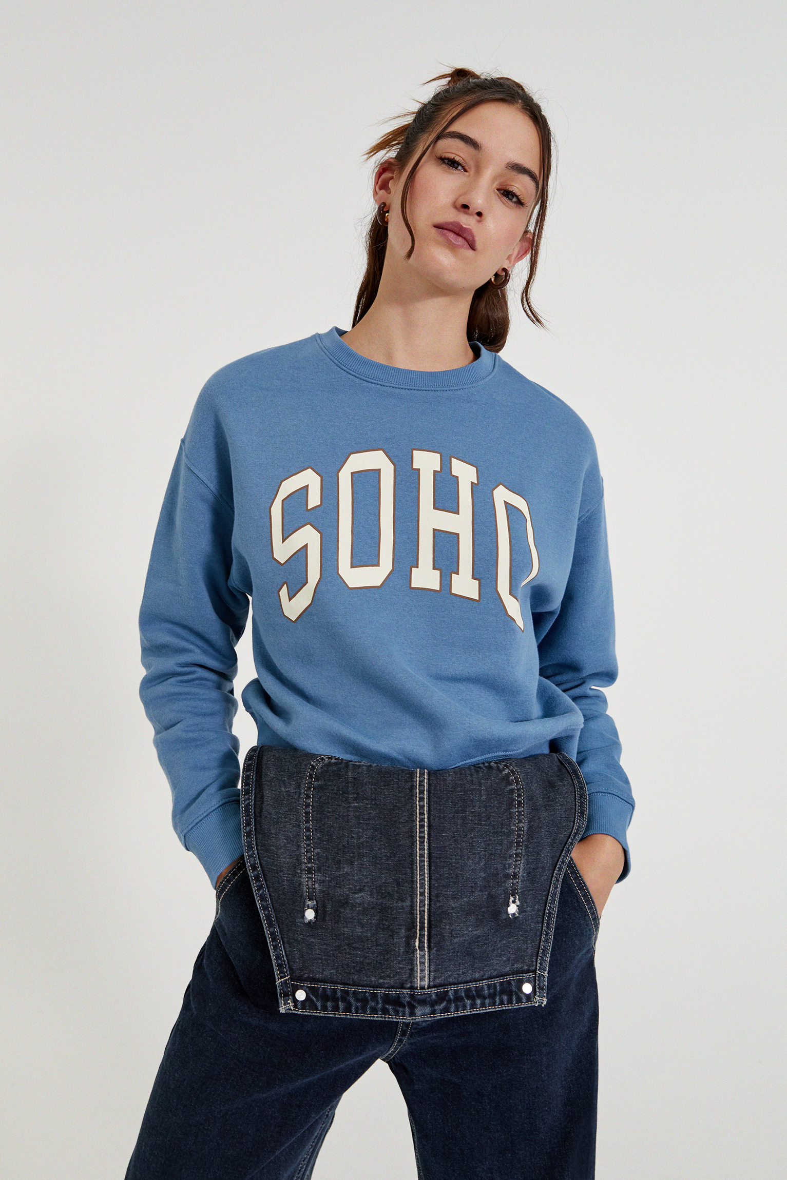 pull and bear basic sweatshirt