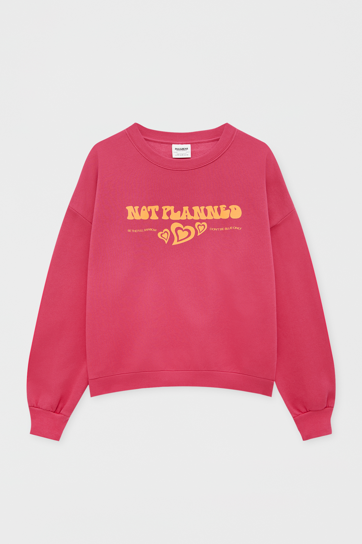 pull and bear pink sweatshirt