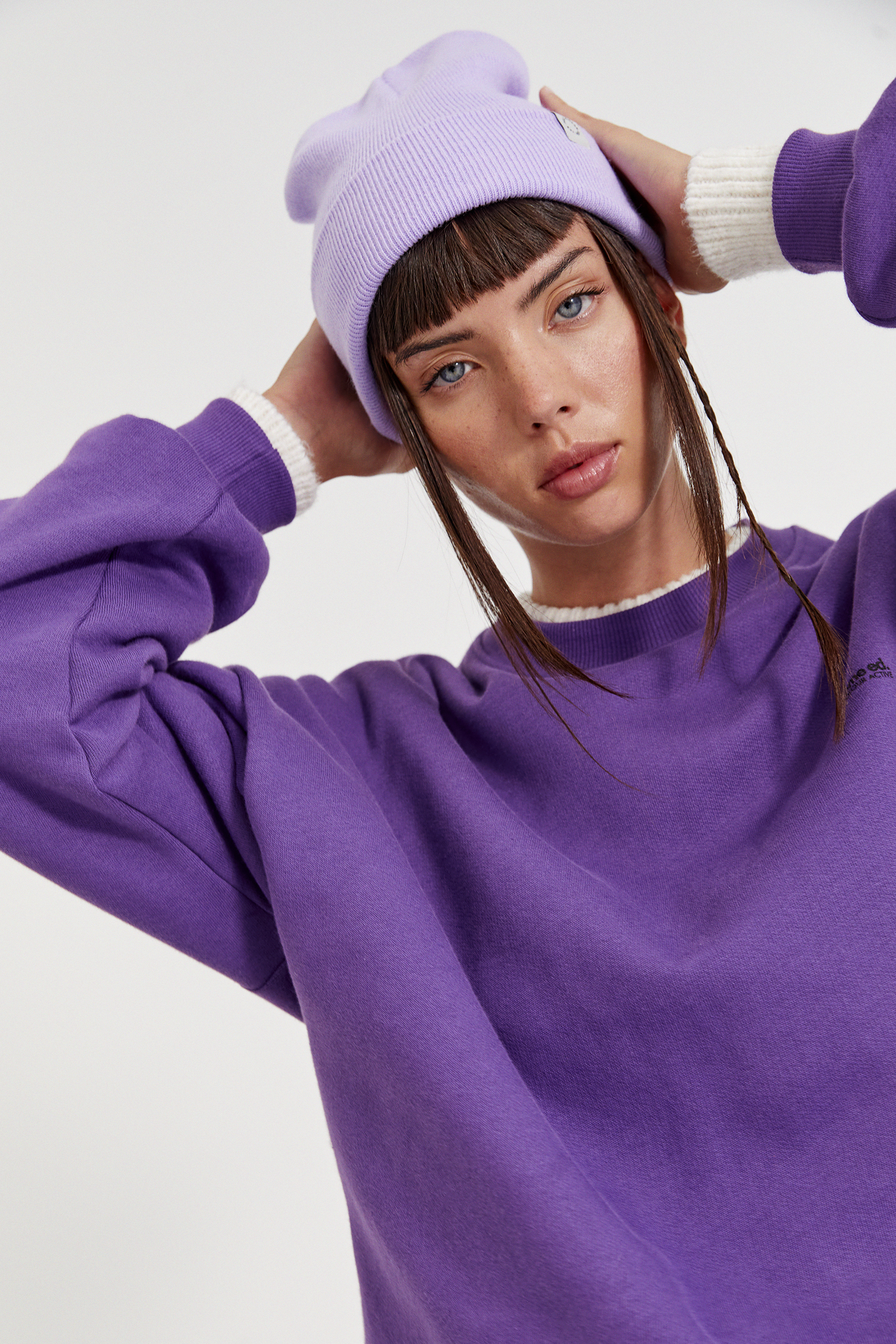 basic slogan sweatshirt