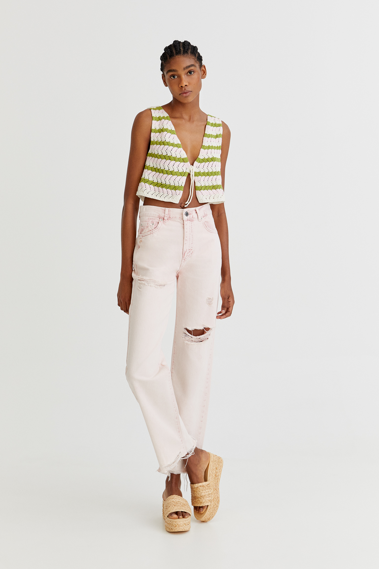 pull on ripped jeggings