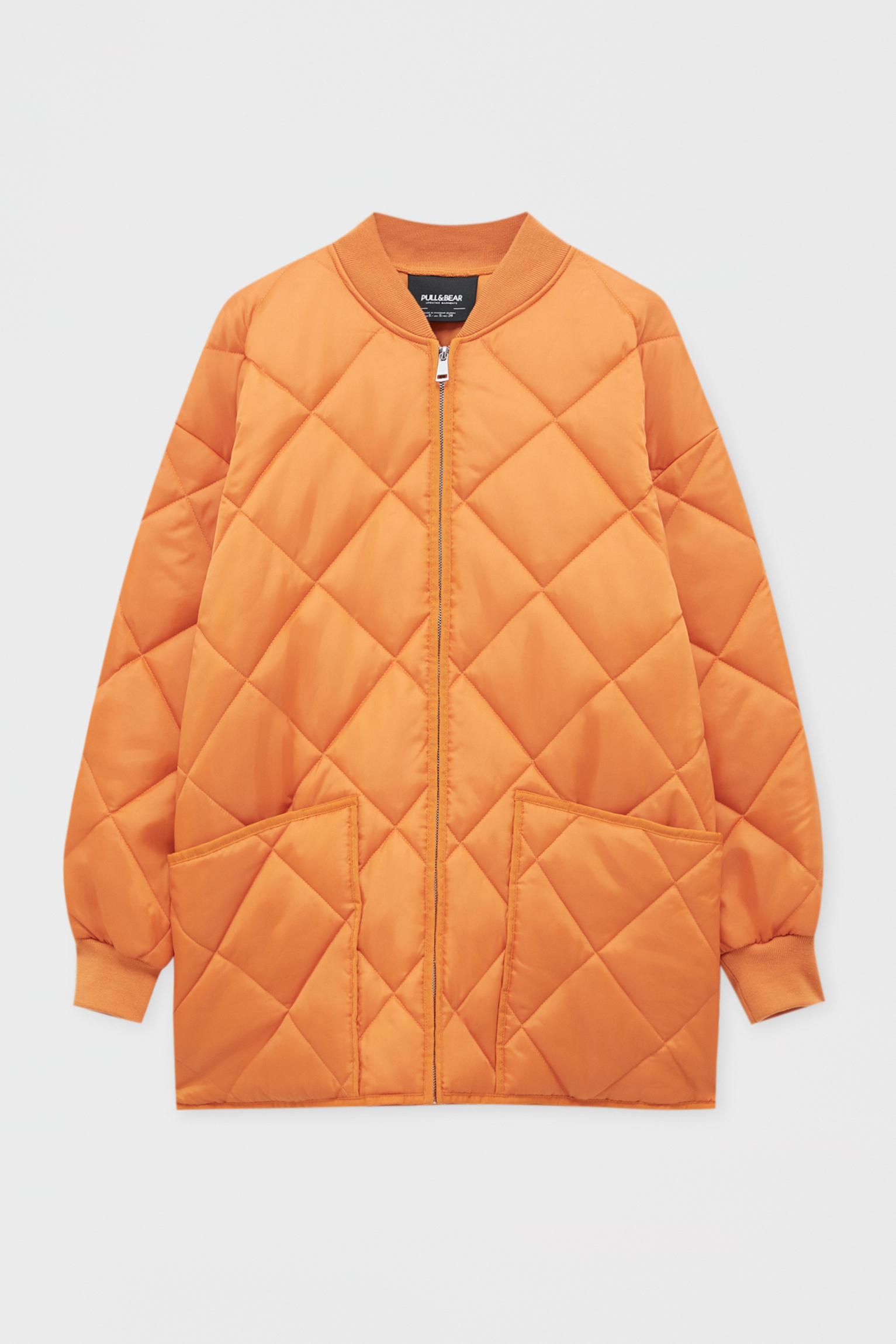 oversized orange jacket
