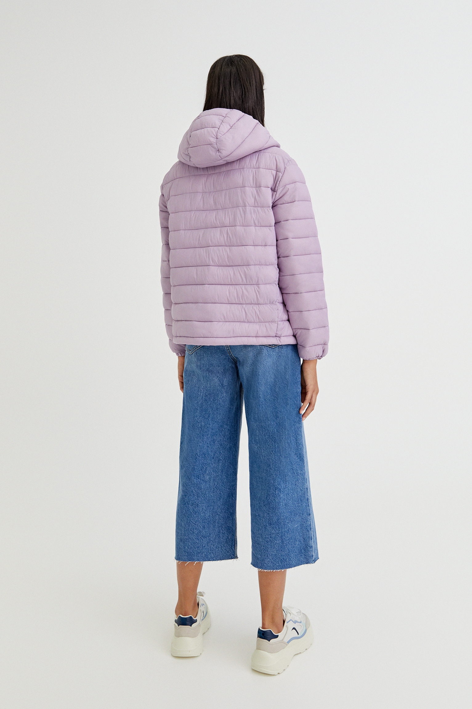 pull and bear pink puffer jacket