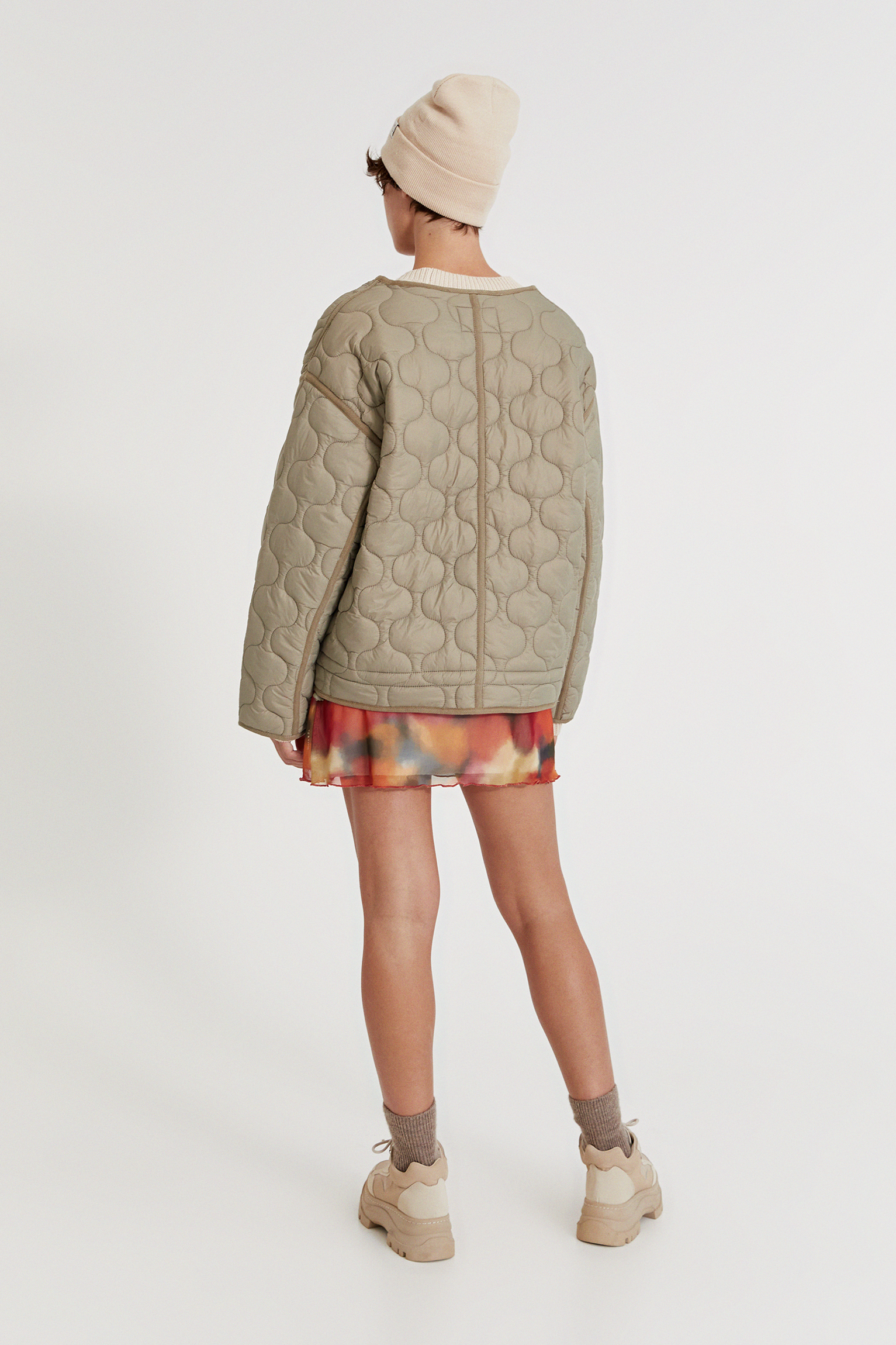 pull and bear quilted jacket