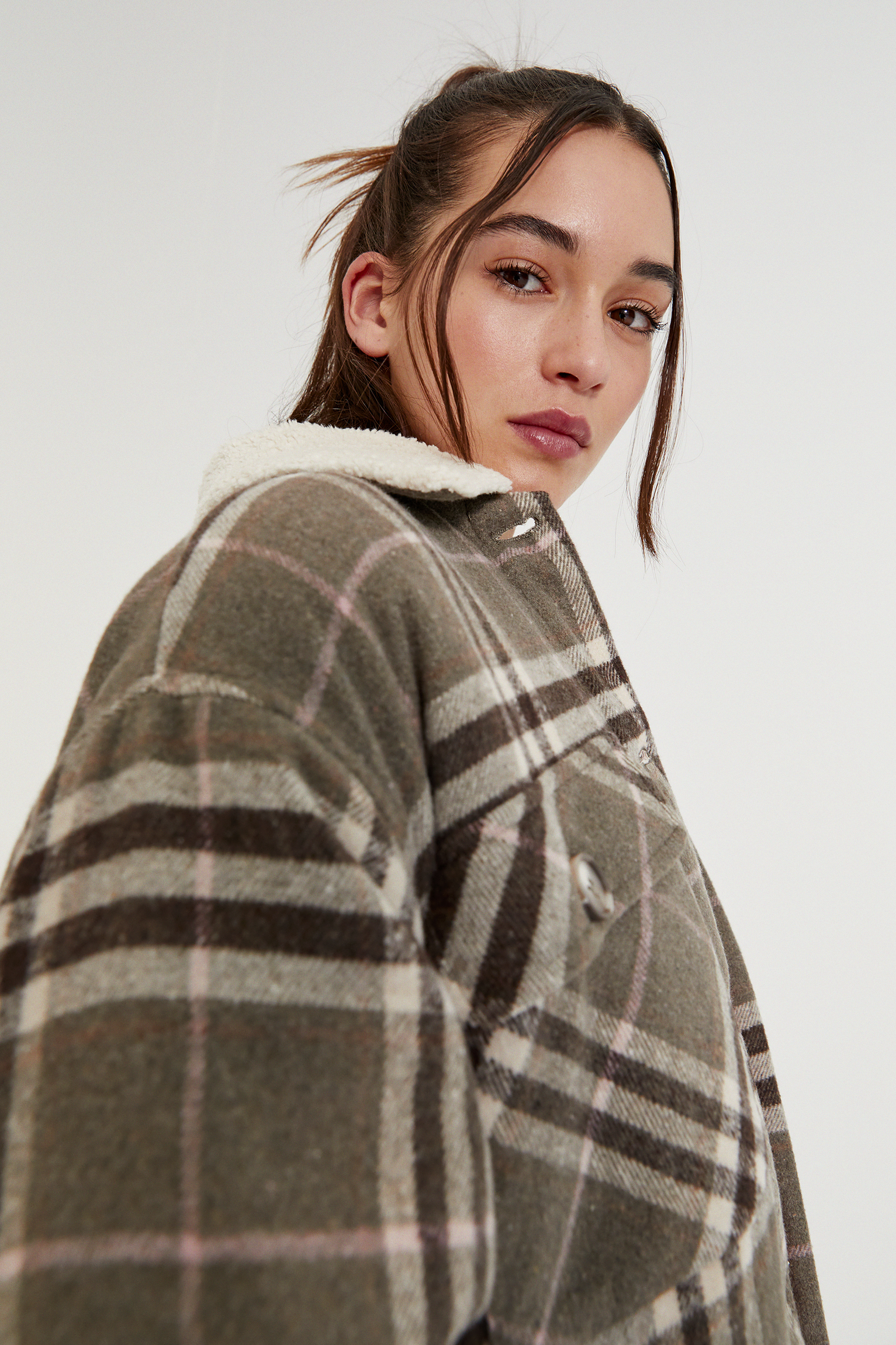 check on it faux shearling jacket