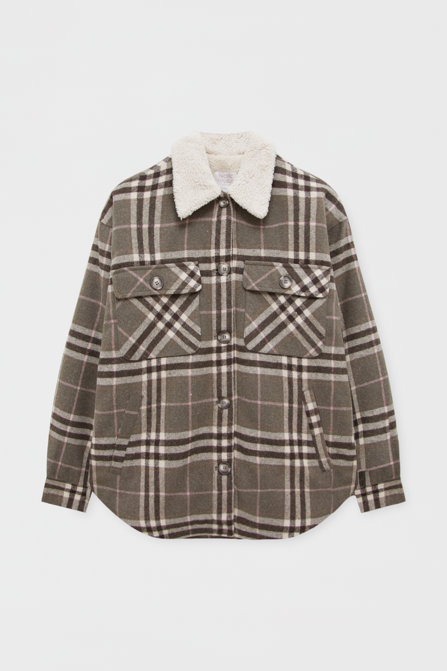 check on it faux shearling jacket