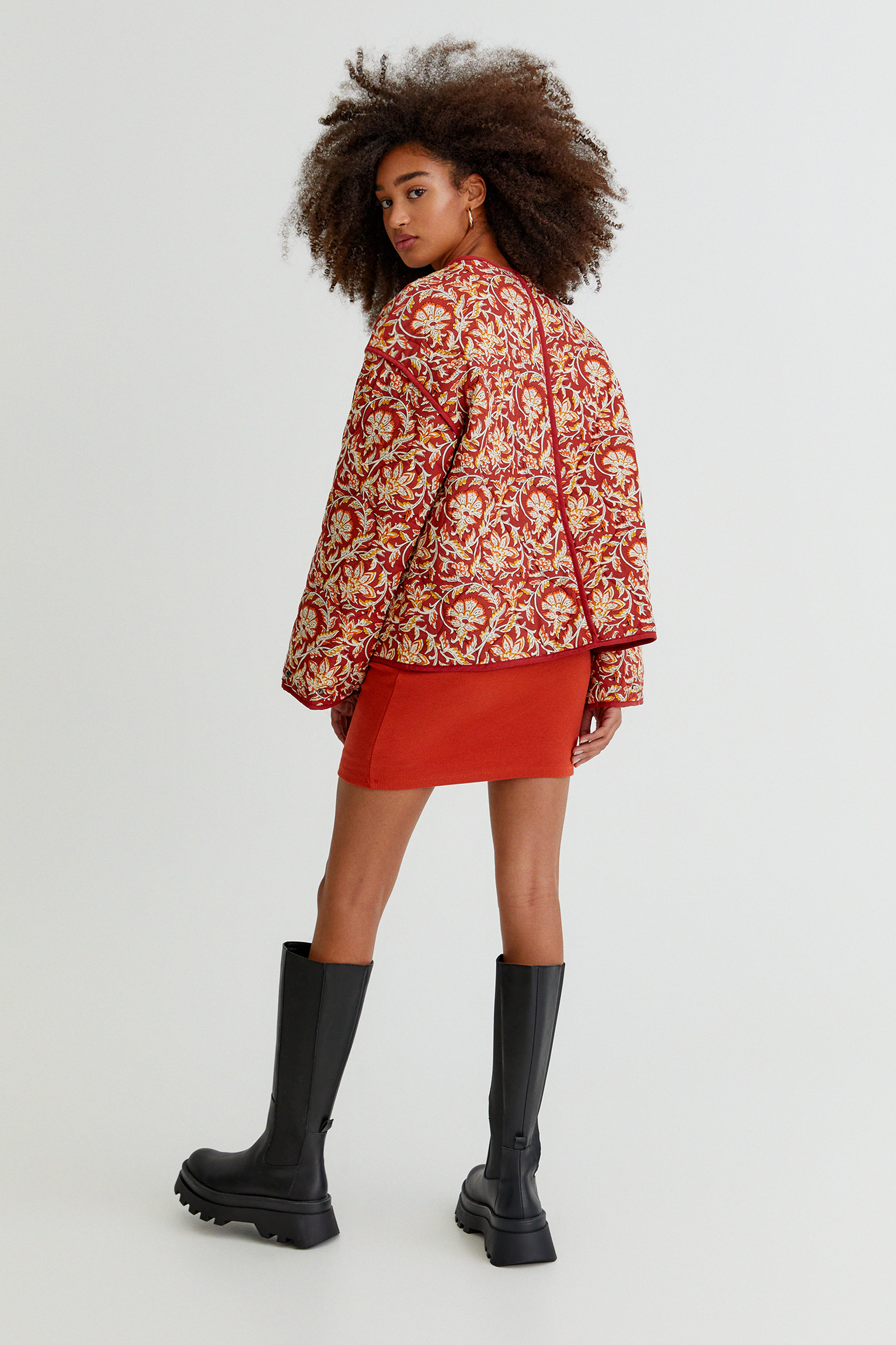 pull and bear quilted jacket