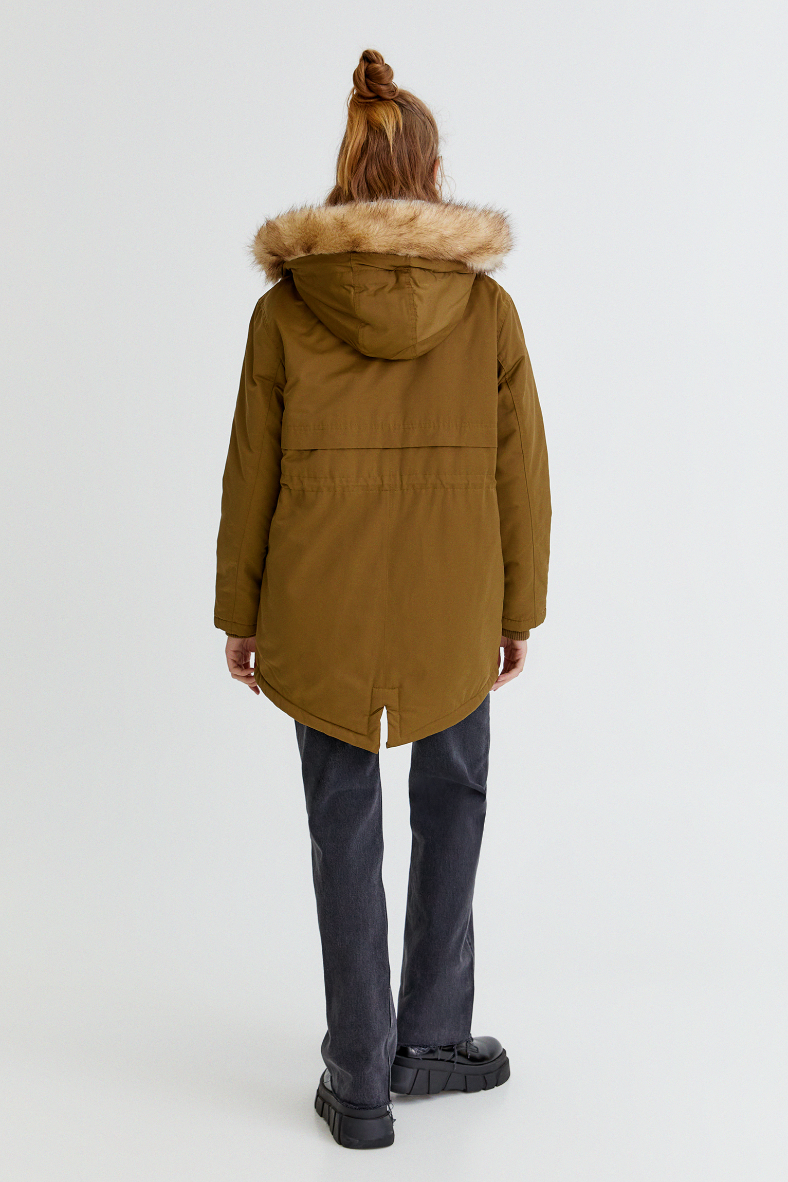 pull and bear parka jacket