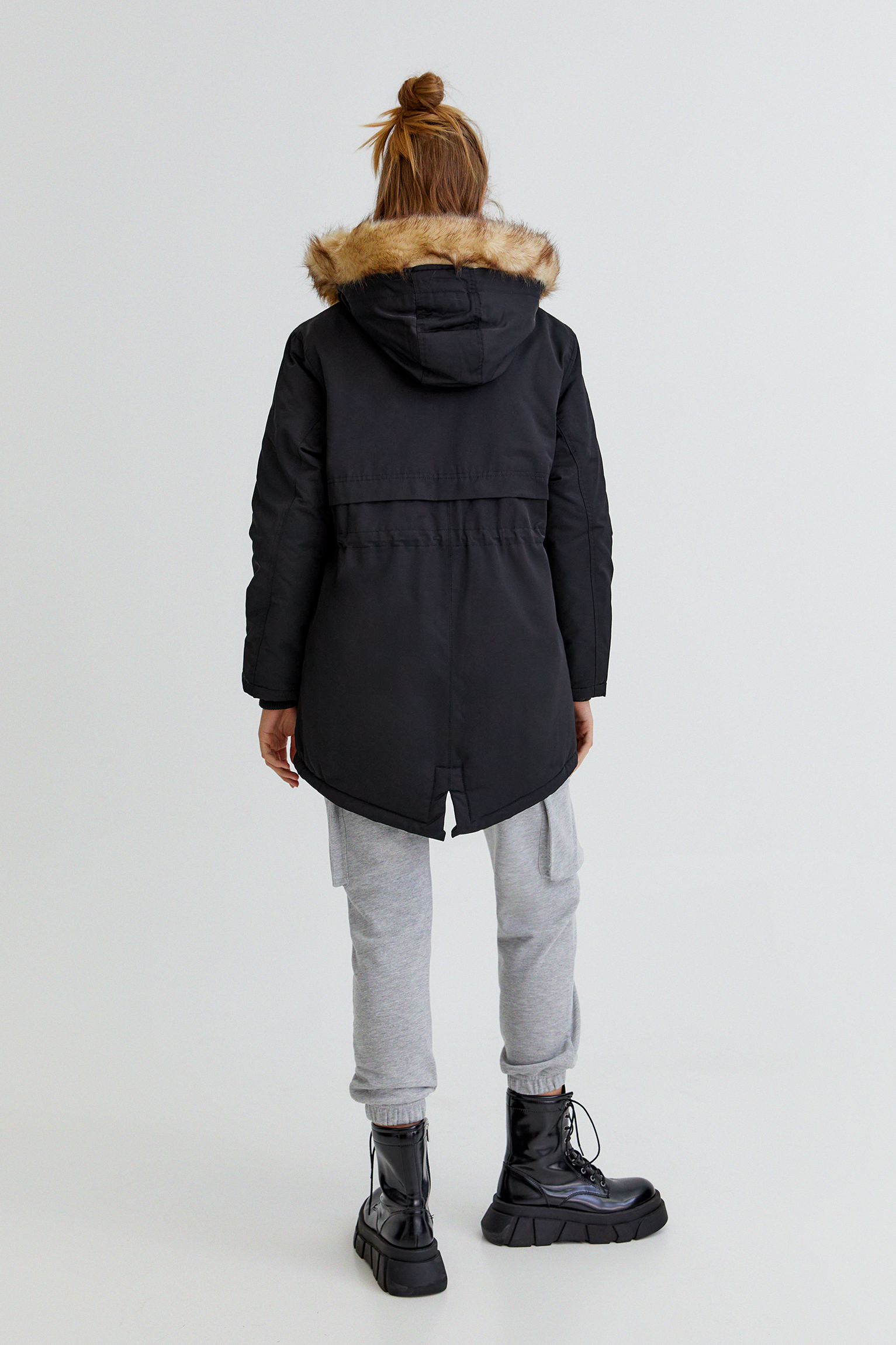 pull and bear parka jacket