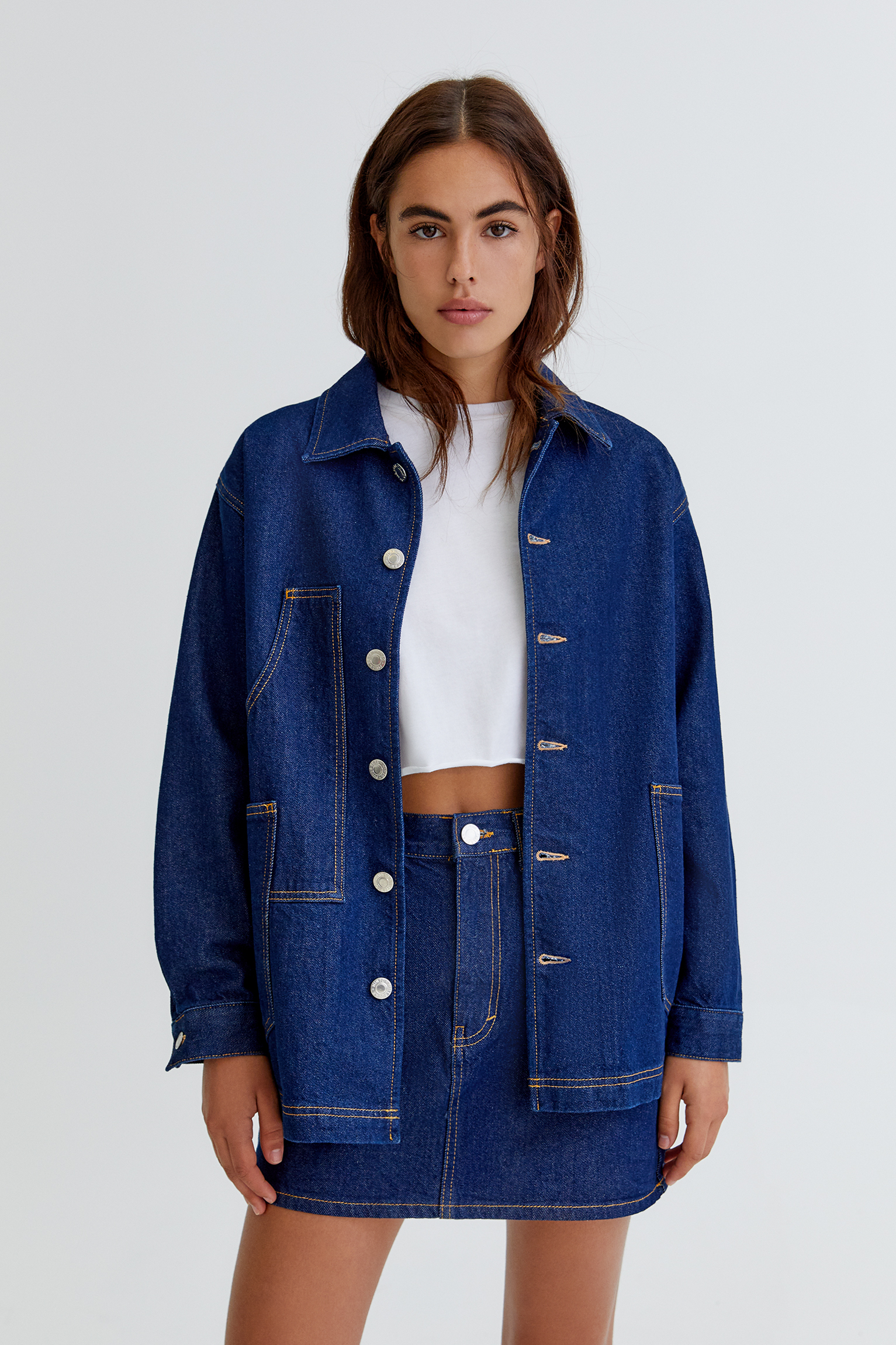 denim worker jacket womens