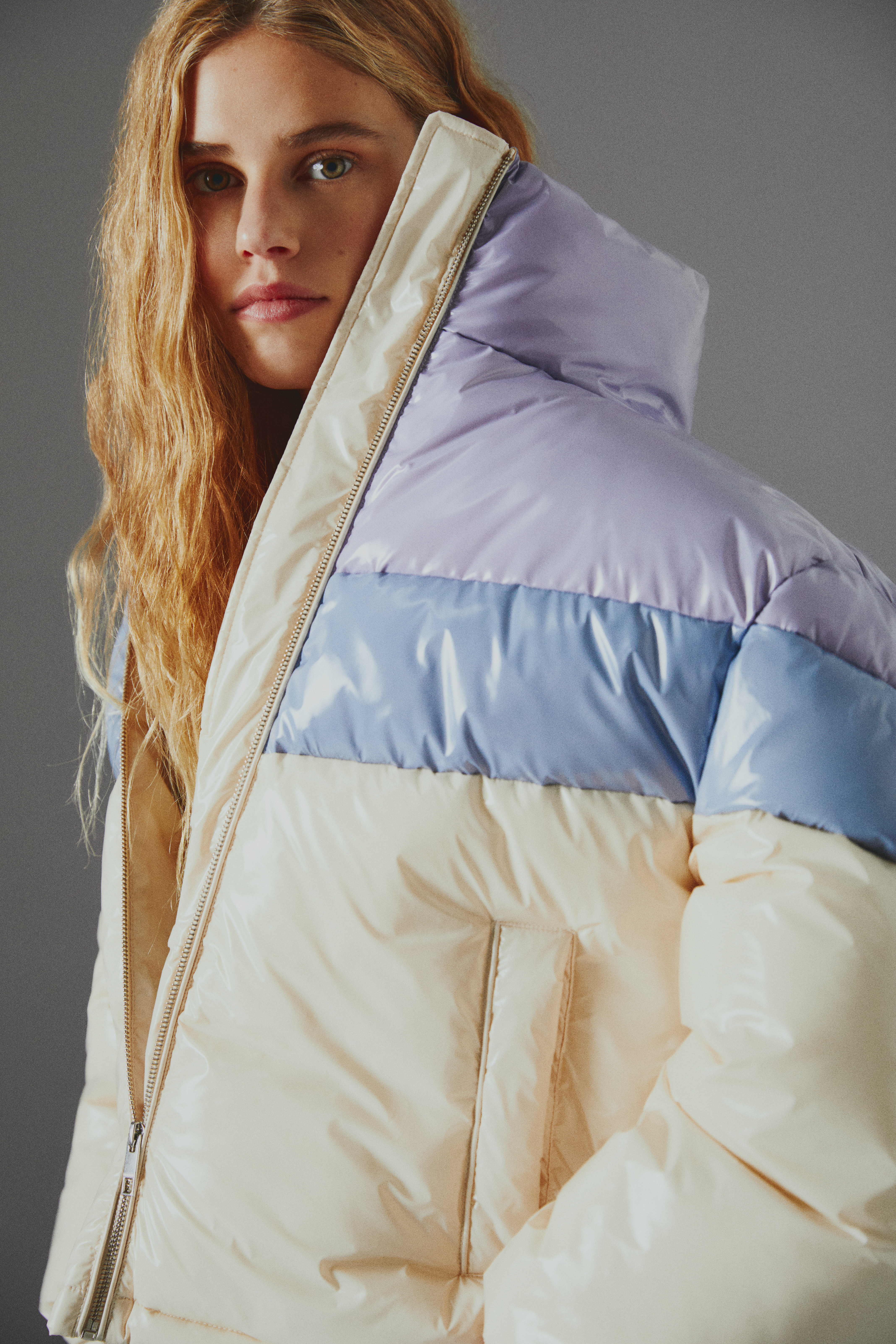 vinyl puffer jacket
