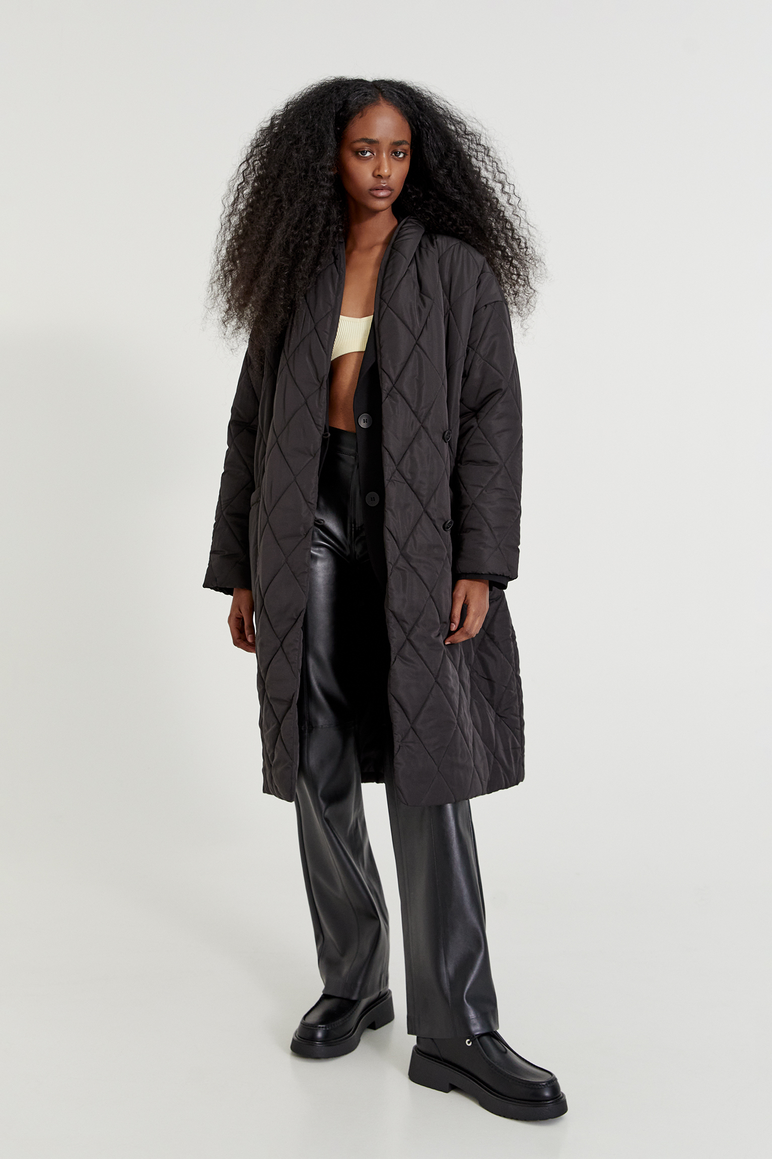 pull and bear quilted jacket