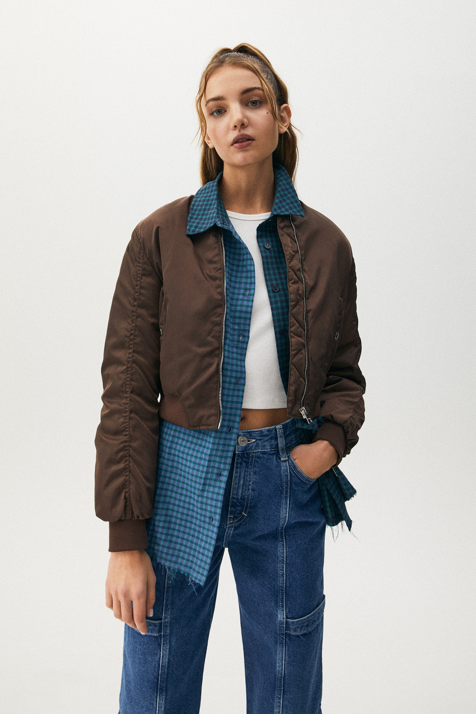 pull and bear bomber jacket womens