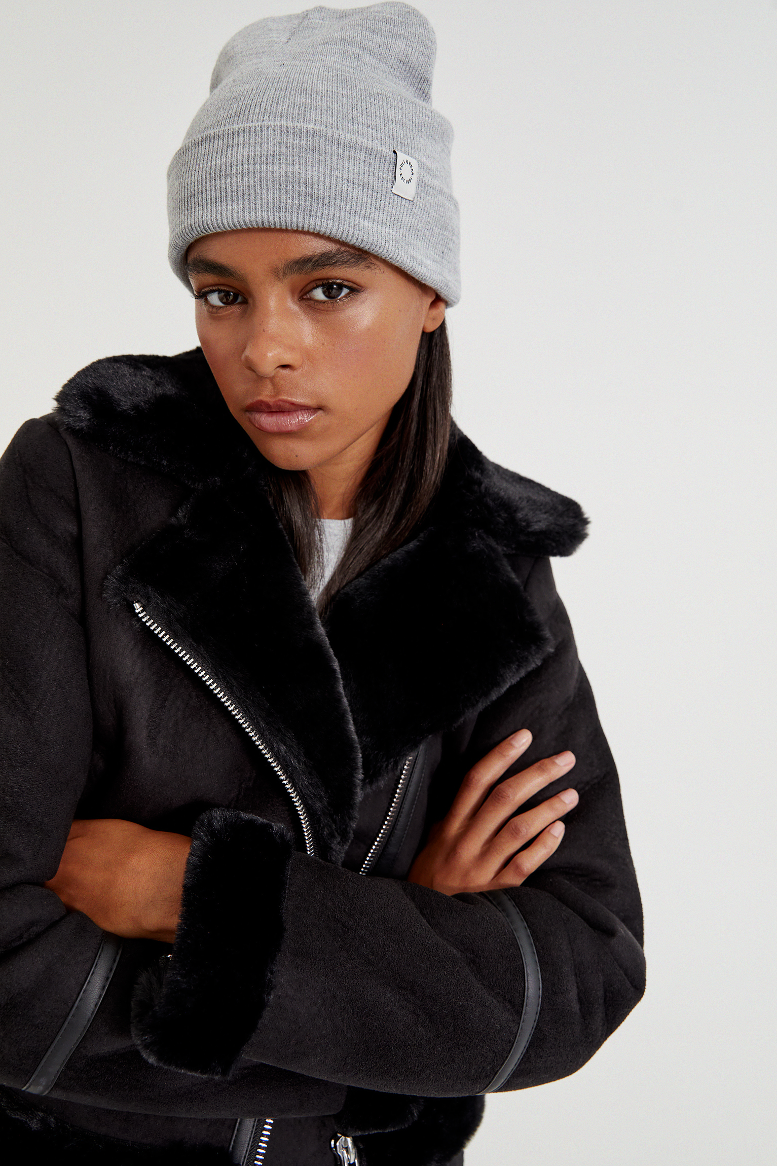 pull and bear cropped jacket