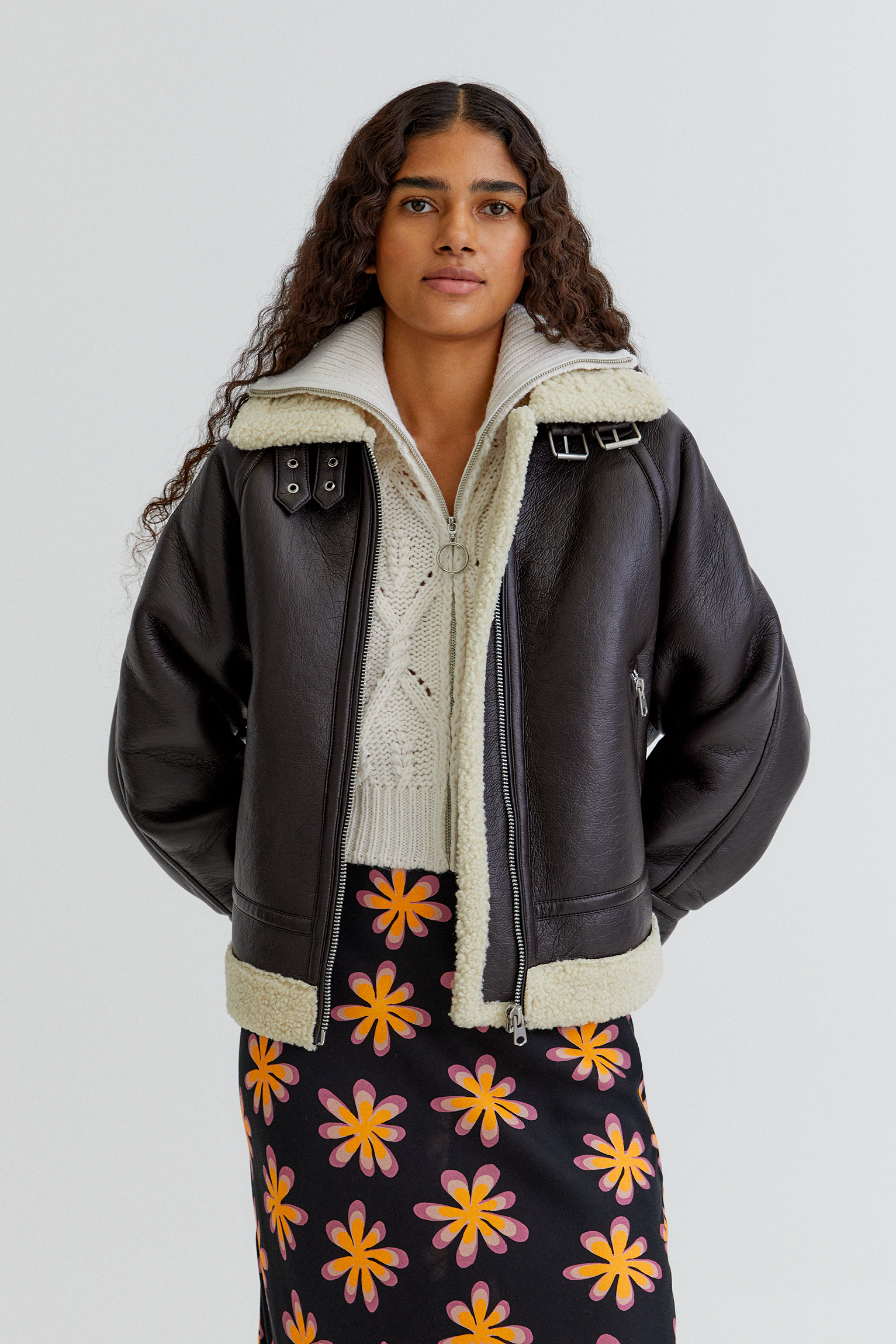 double leather jacket