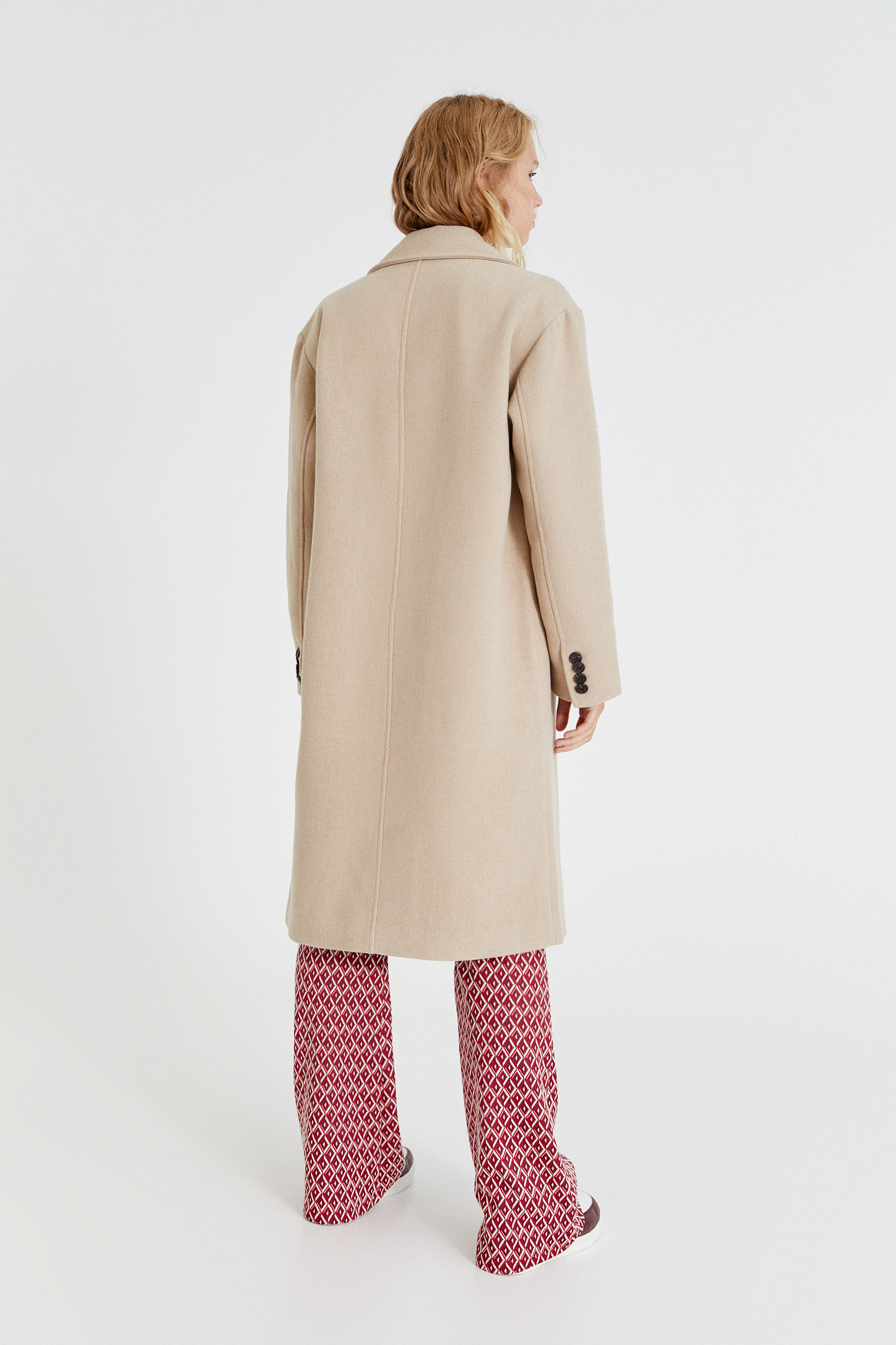 pull and bear camel coat