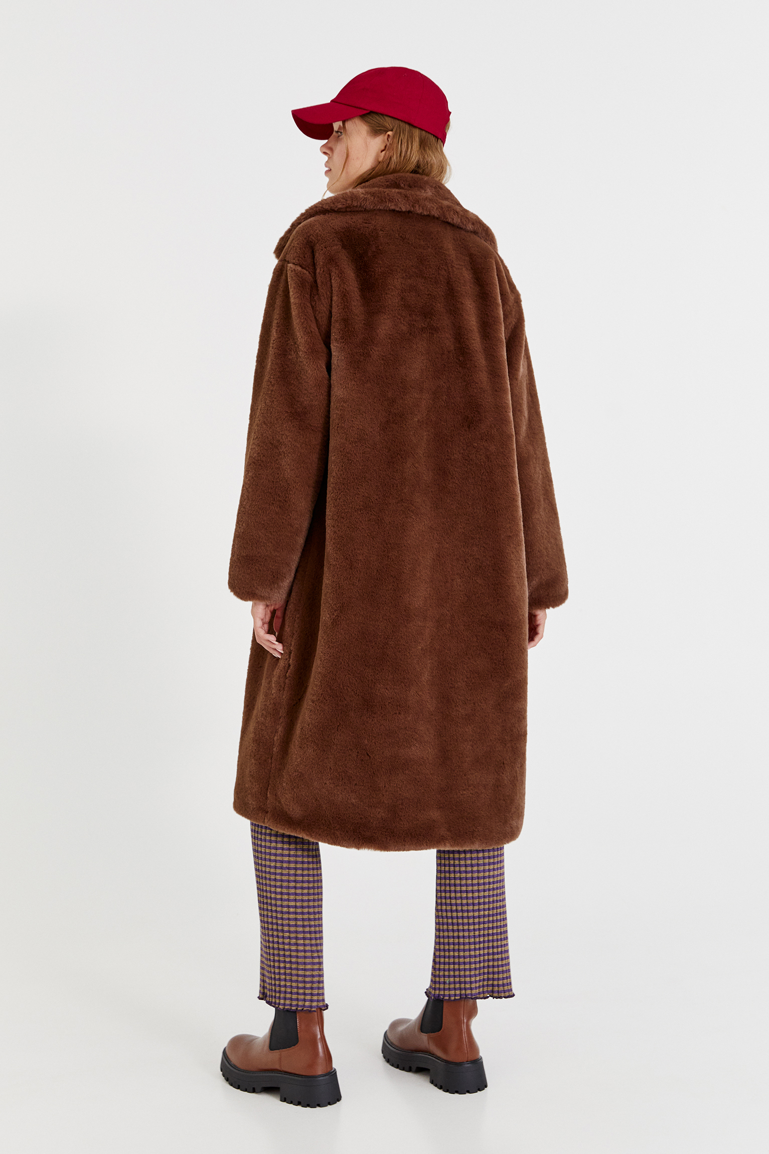 faux fur pull and bear