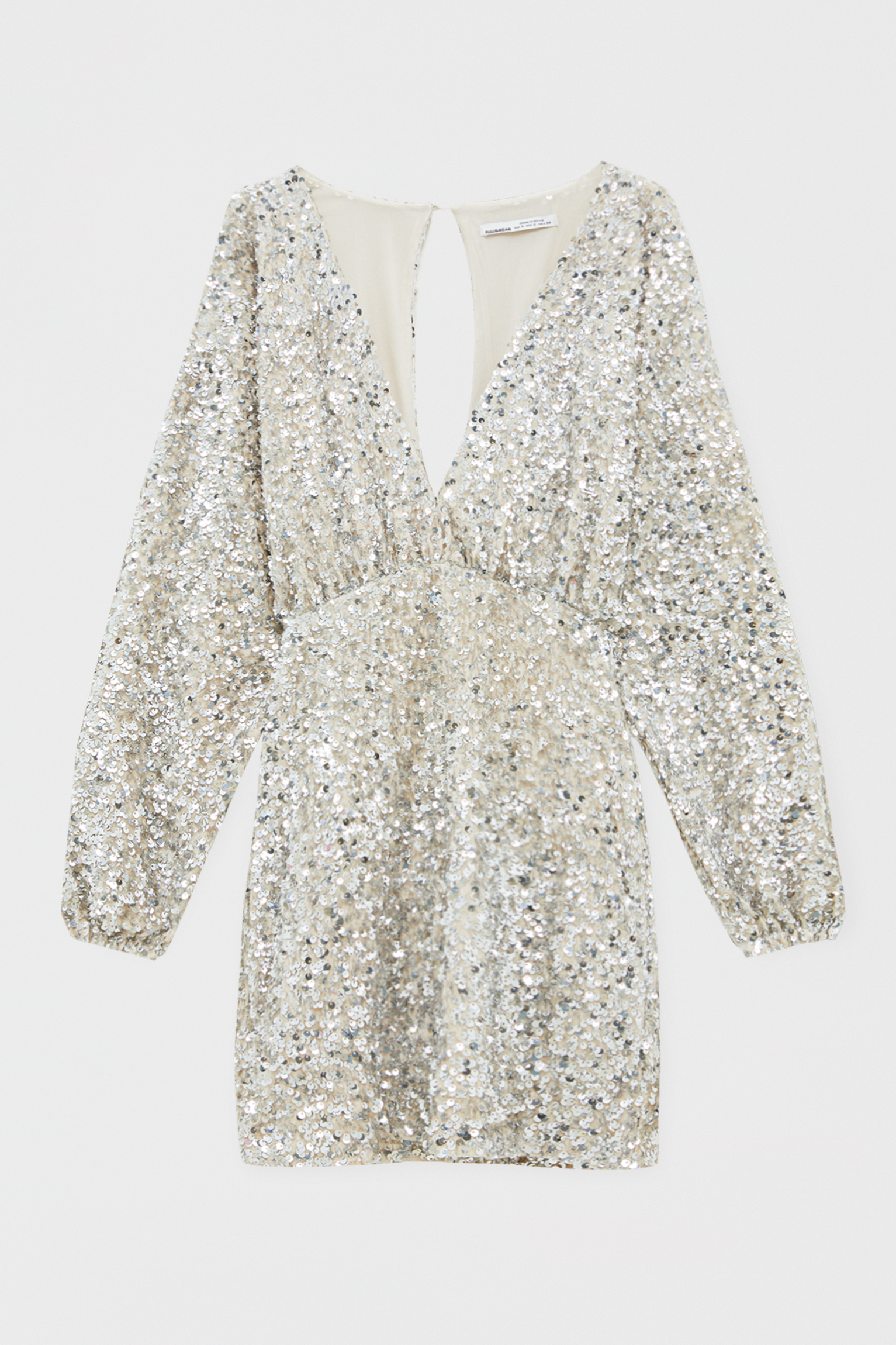 robe paillette pull and bear